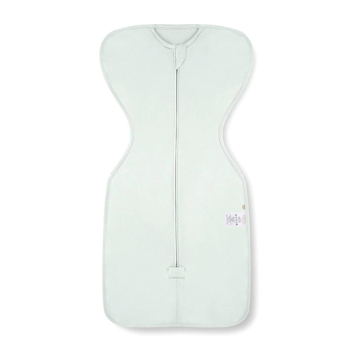 Front Opening Zip Up Swaddle - Whisper Green