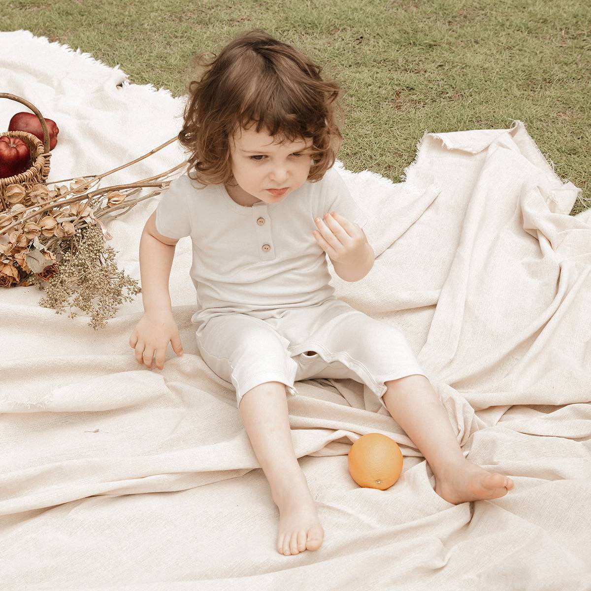 Half Sleeves Button Custom Romper - Whisper Green