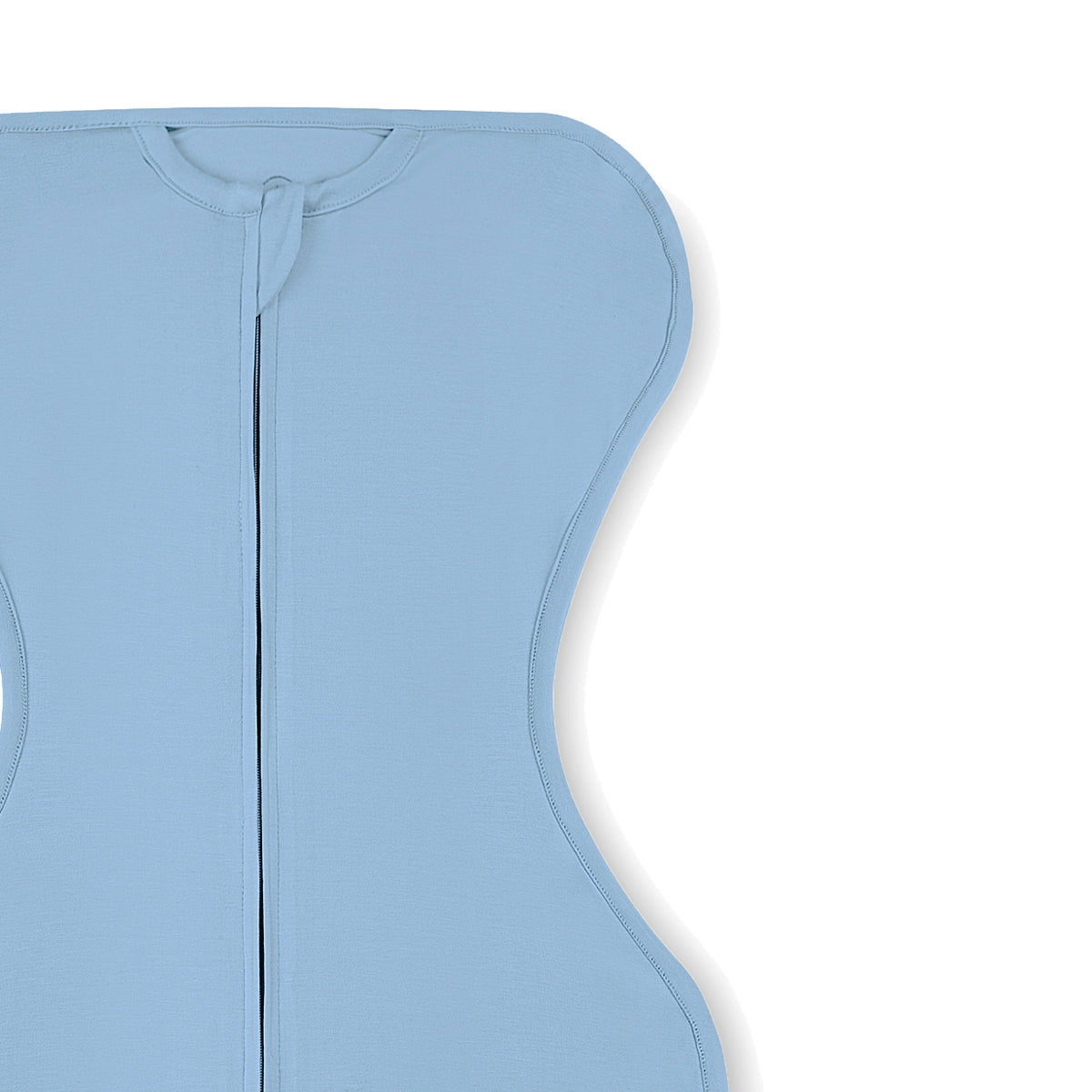 Newborn Front Opening Zip Up Swaddle 0.5 TOG - Grayish Blue