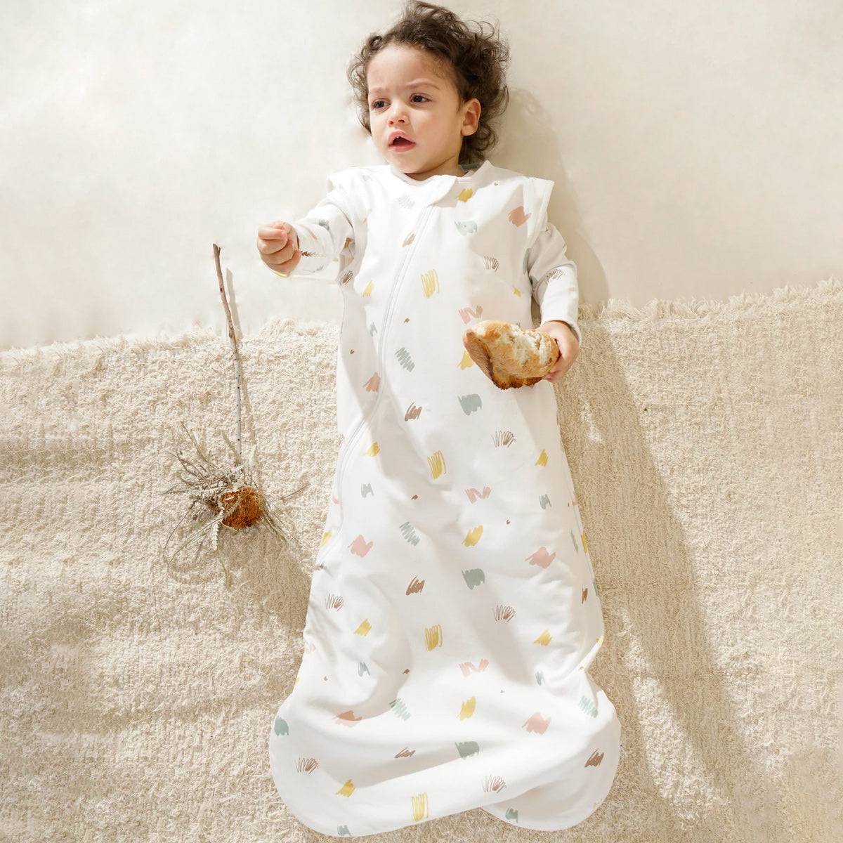 Organic Sleeveless Sleeping Sacks For Toddlers 1.0 TOG - Graffiti