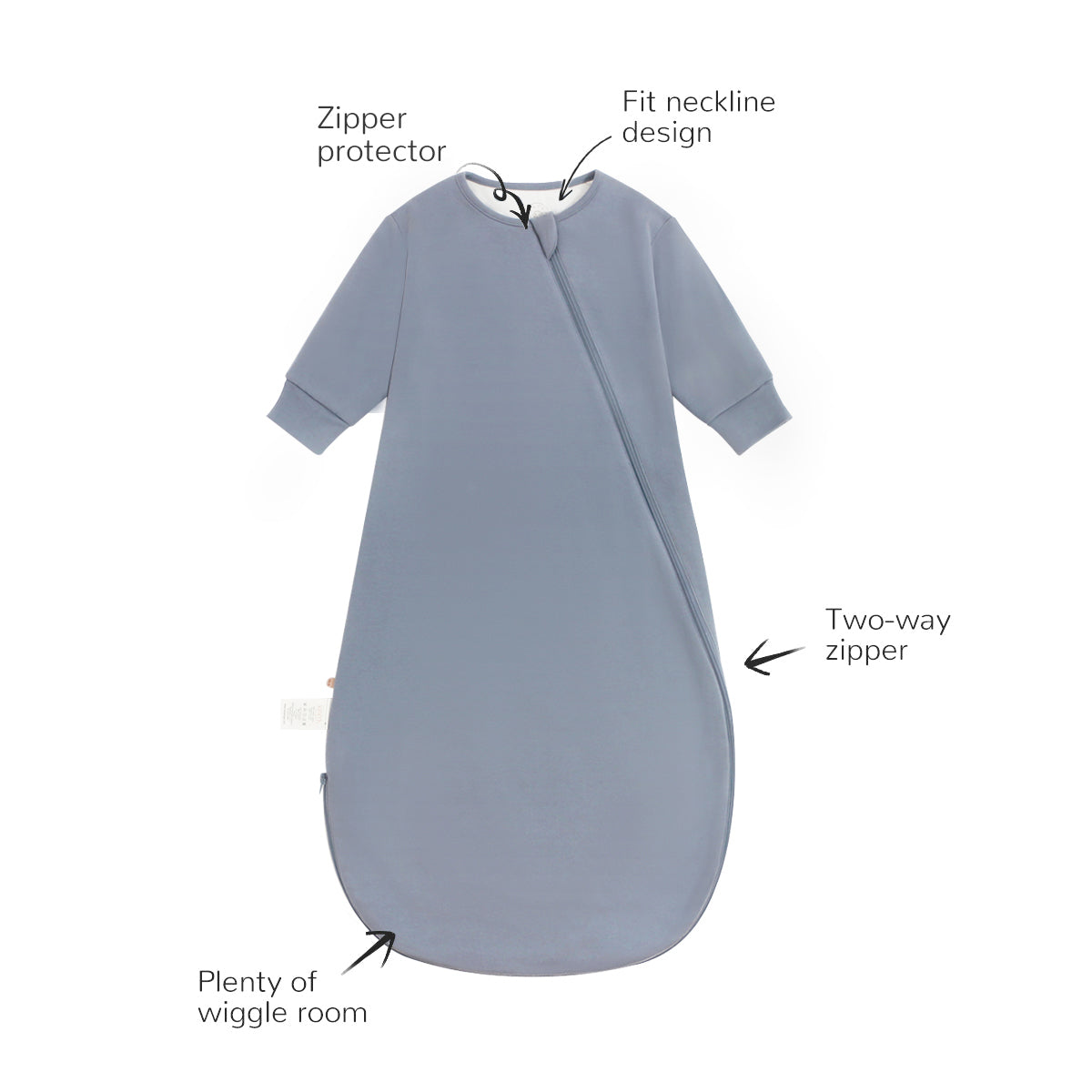 Weighted Sleep Sack With Sleeves 2.5 TOG - Dark Night Blue