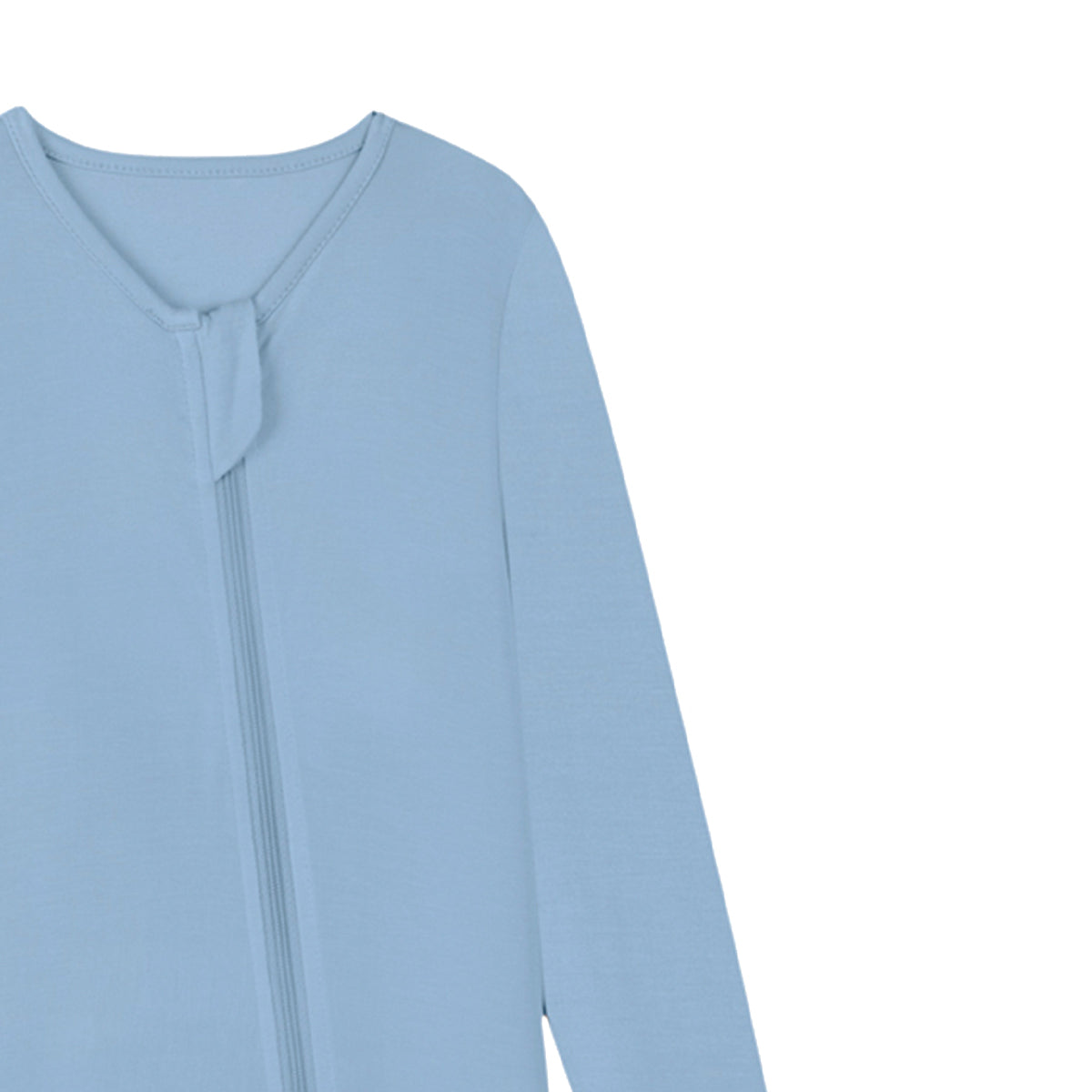 Zipper Romper Baby Footie Pajamas - Grayish Blue