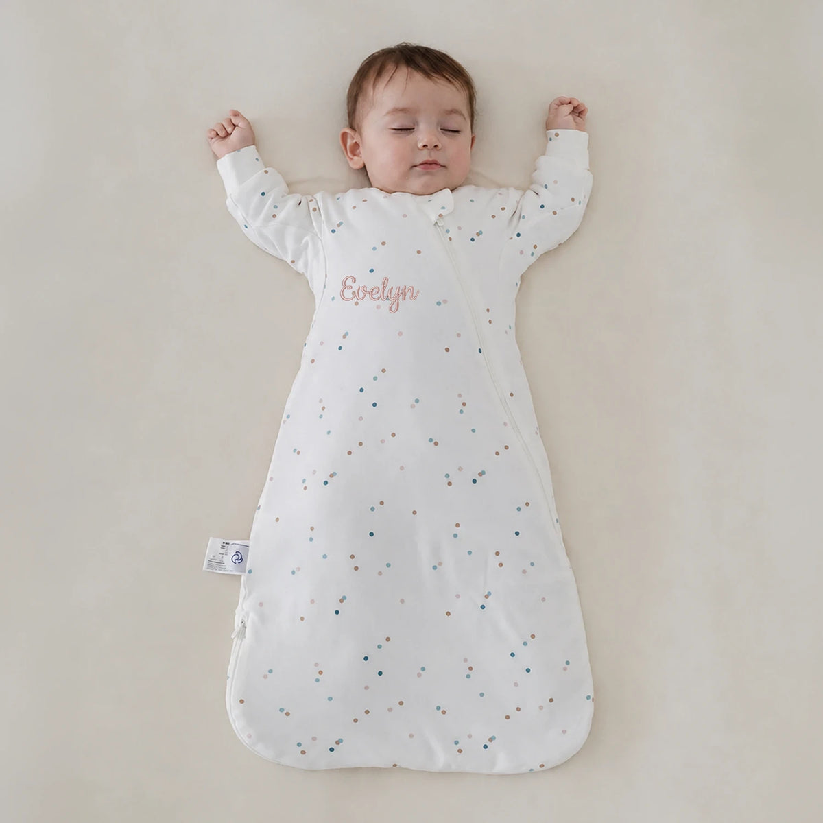 warm-long-sleeve-sleep-sack-2-5-tog-organic-cotton-camel-wool-spark-dots
