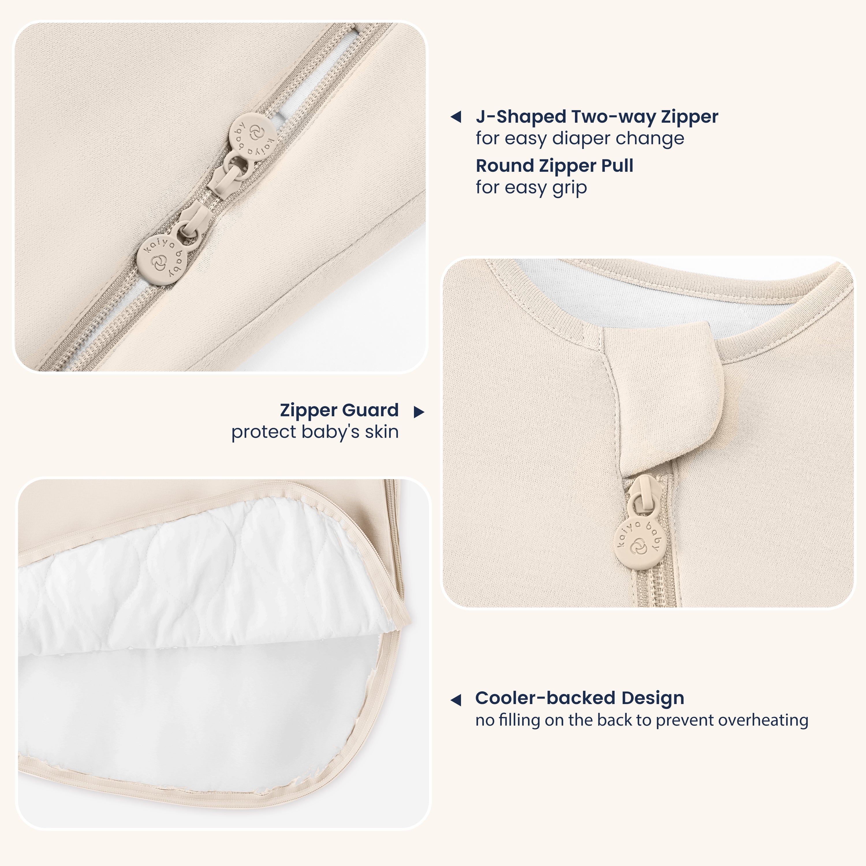 Sleeveless Sleep Sack 1.0 TOG - Organic Cotton & Camel Wool Cream +ClimaCuddle™ Baby Bodysuit - Merino Wool & Rayon Bamboo - Dusty Pink Bundle