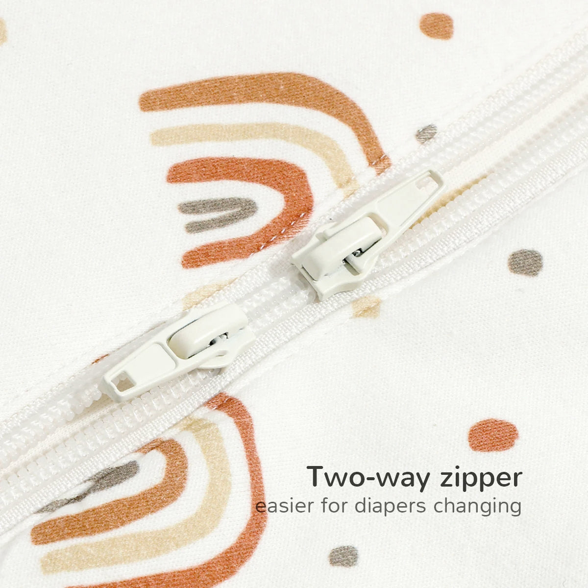 Zip Sleep Sack With Sleeves 2.5 TOG - Rainbow