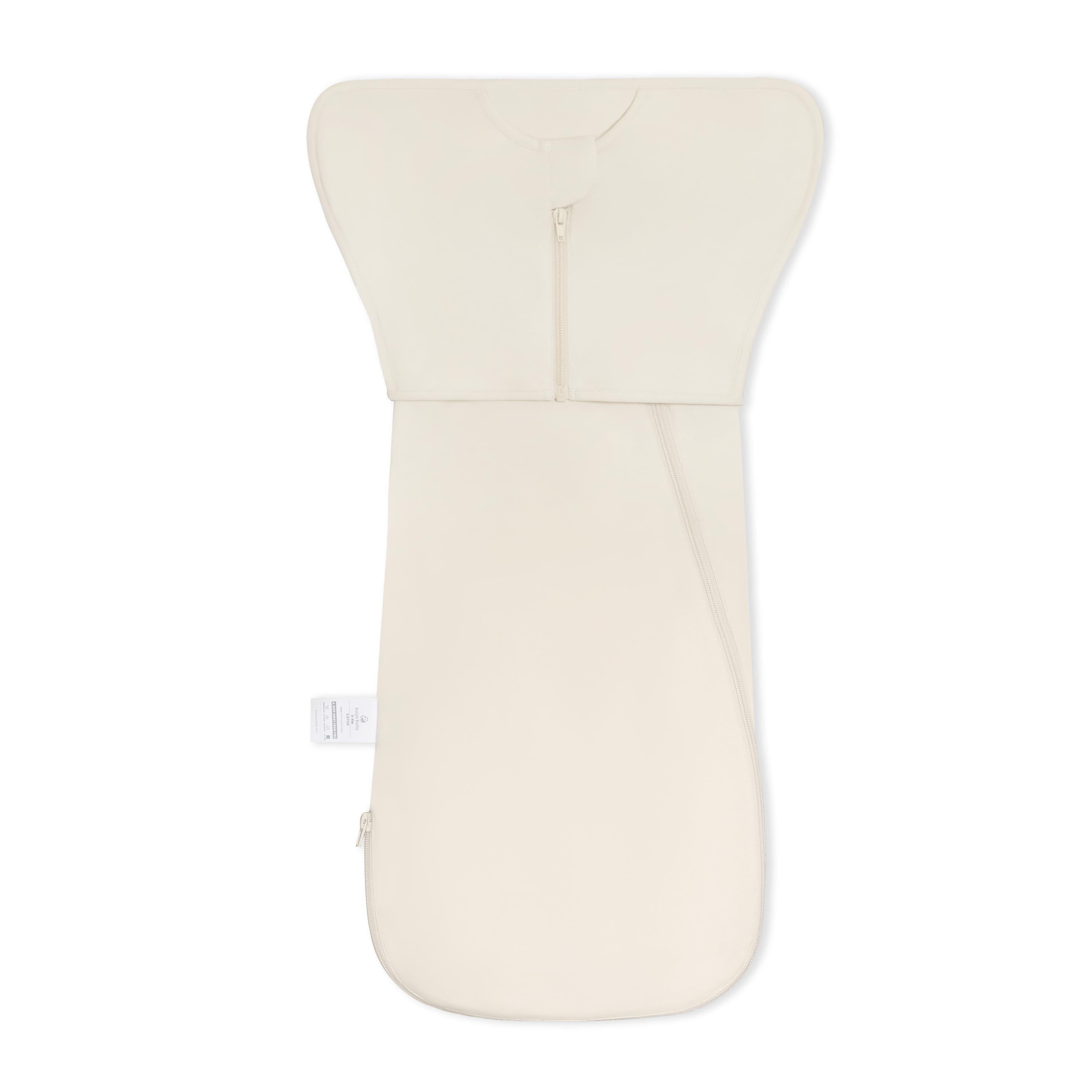 Organic Cotton Zipper Baby Swaddle Up Sack 0.5 TOG - Cream
