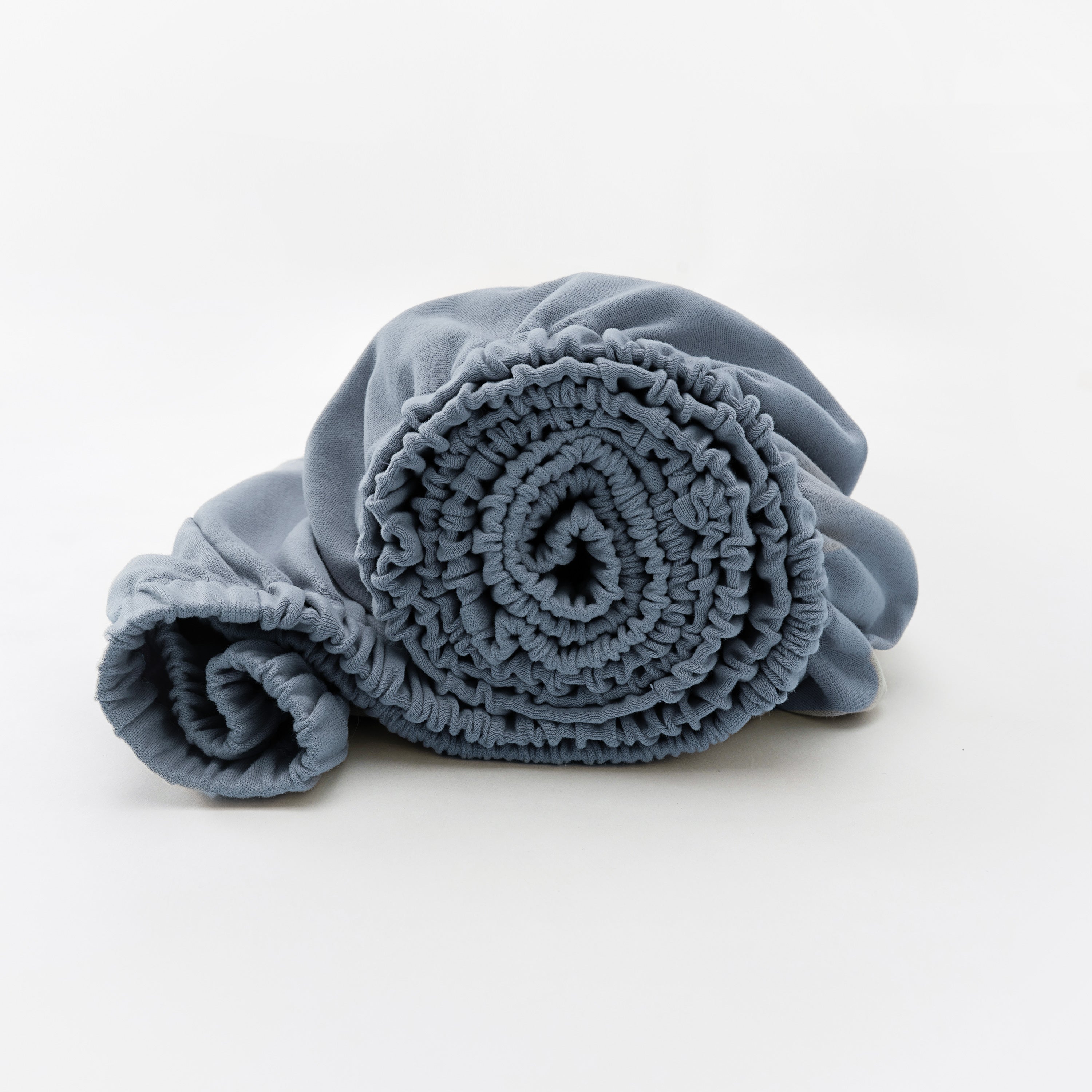 Baby Organic Cotton GentleNote Crib Sheet Misty Blue