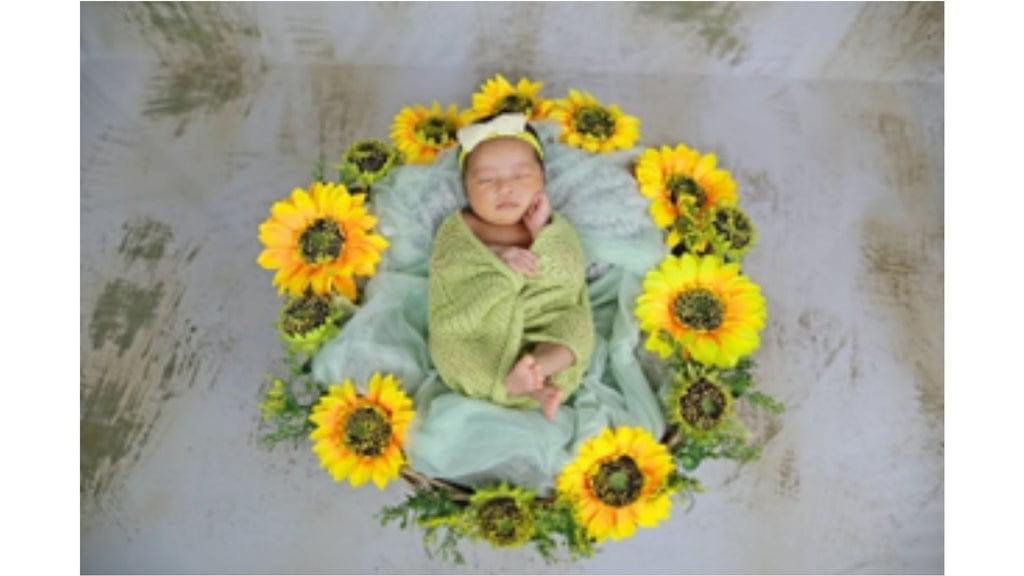 A baby who has experienced sleep regression changes
