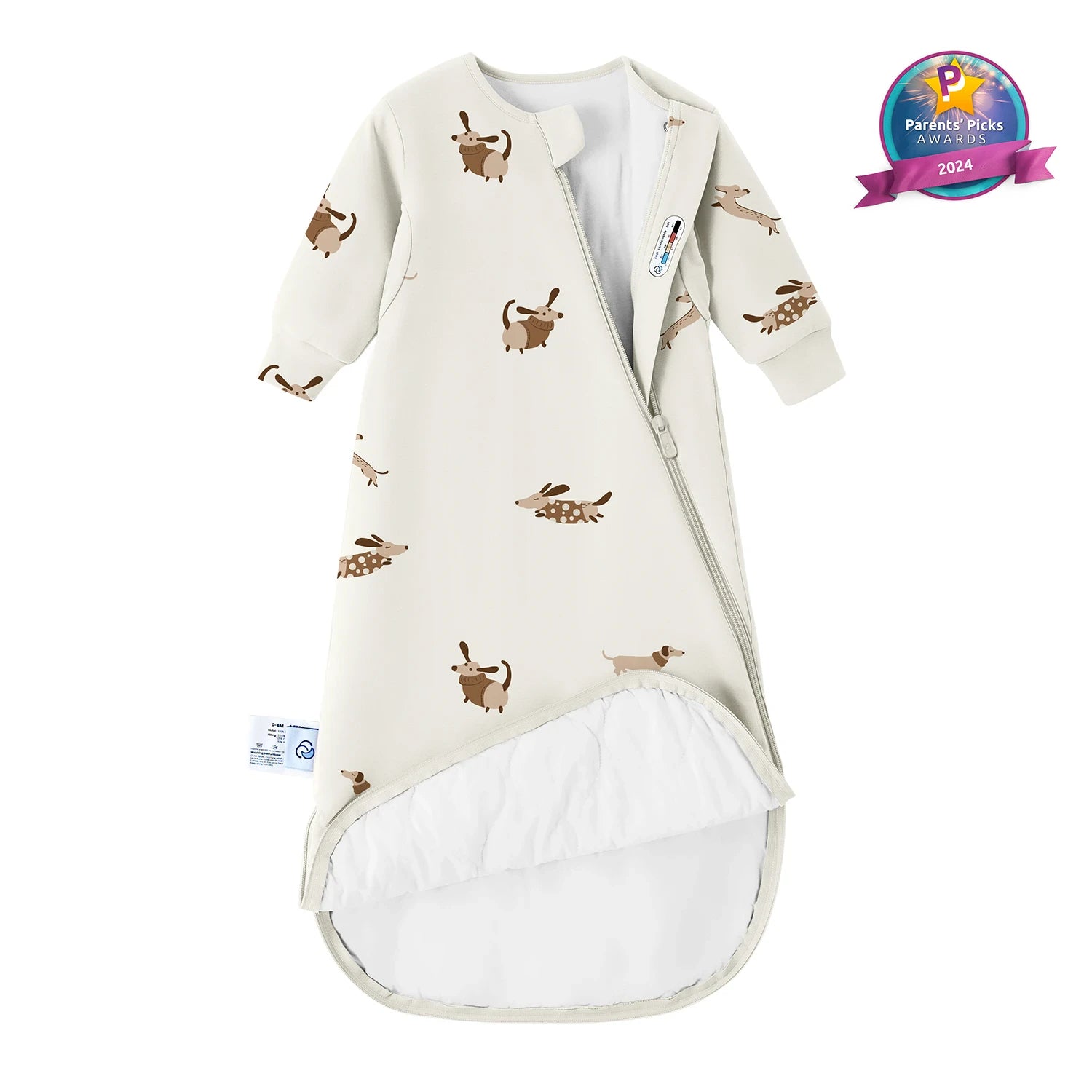 All_Season_Long_Sleeve_Sleep_Sack_1.0_TOG_-_Organic_Cotton_Camel_Wool_-_Sunny_Pup2