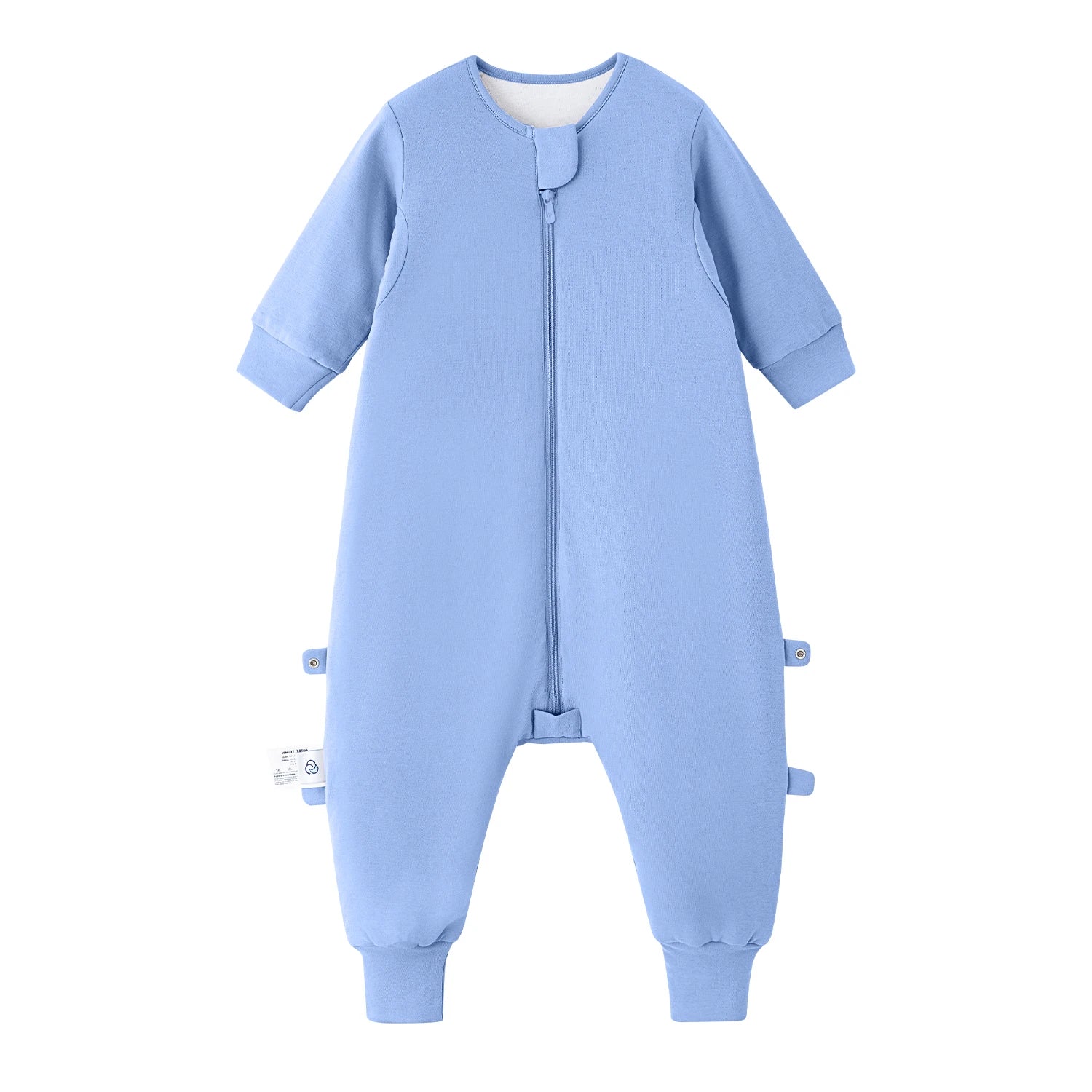 All Season Long Sleeve Sleep Sack Walker 1.0 TOG - Organic Cotton & Camel Wool - Quiet Sky