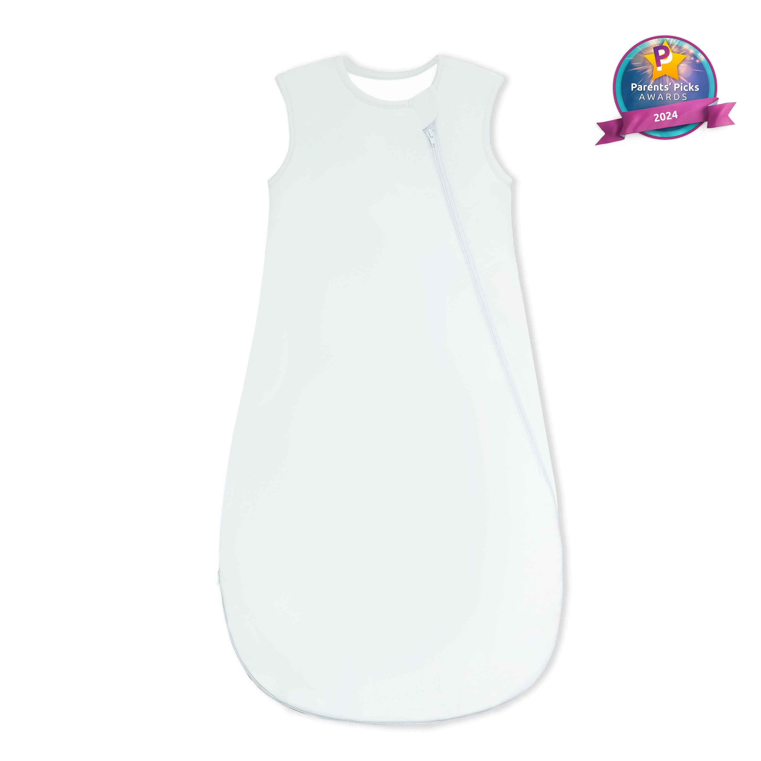 All Season Sleeveless Sleep Sack 1.0 TOG - Organic Cotton & Camel Wool - Baby Blue