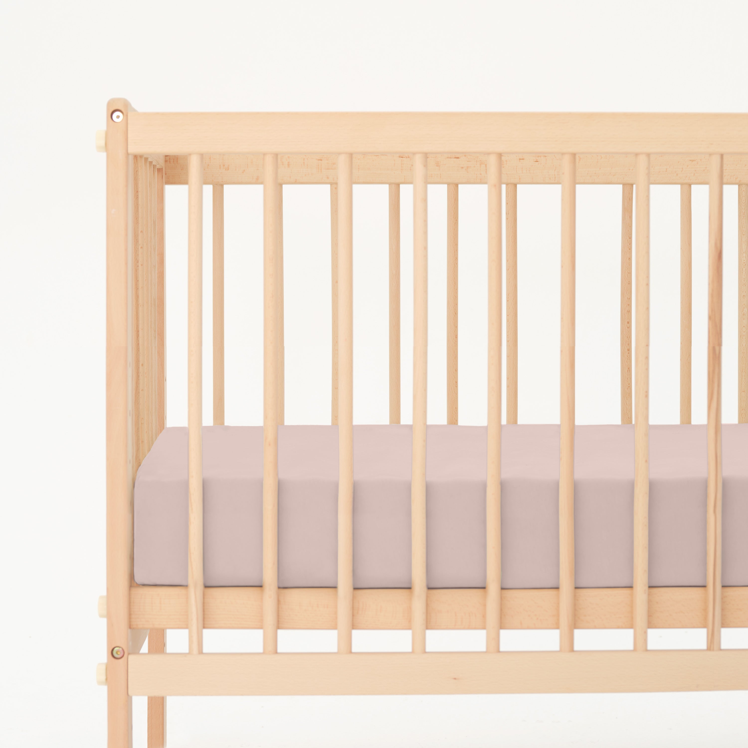 Baby Organic Cotton GentleNote Crib Sheet Dusty pink