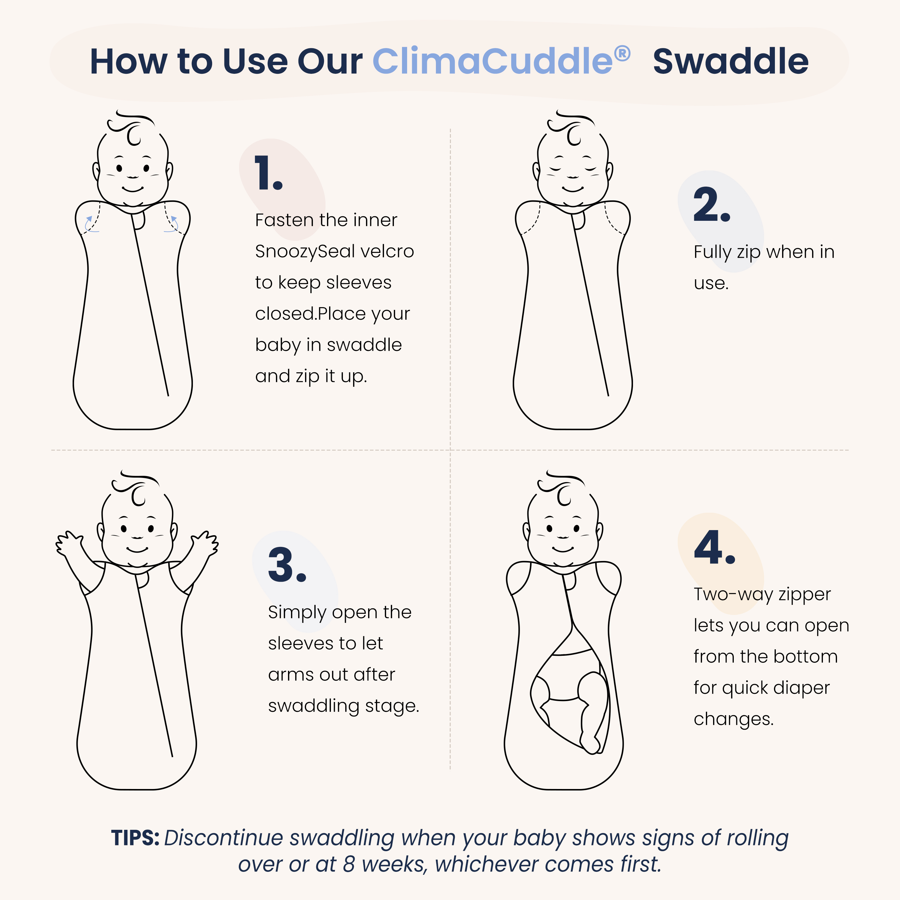 How to Use Our 2-in-1 Swaddle