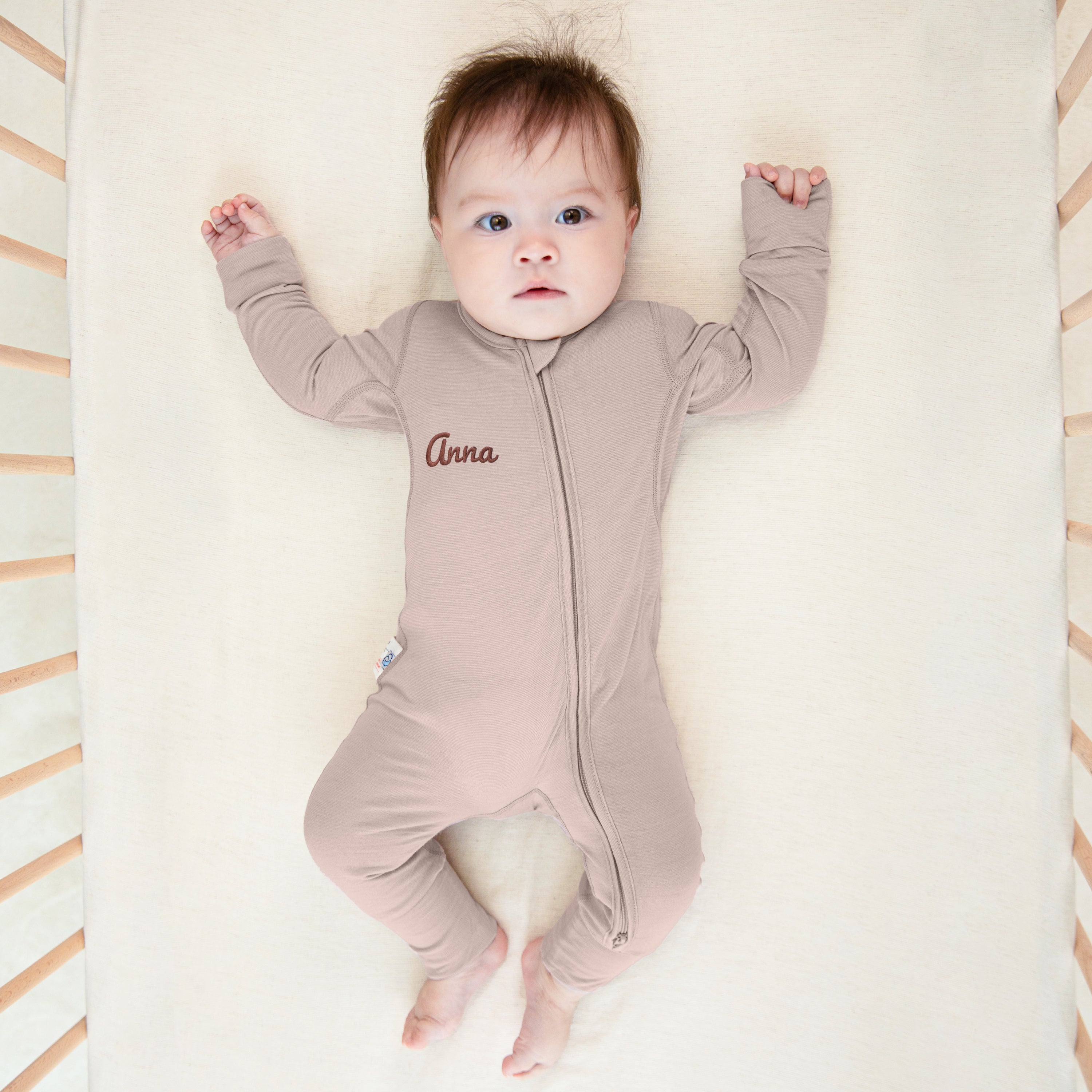Newborn Bundle-ClimaCuddle™ Bodysuit+Romper+Camel Wool Sleep Sack+Crib Sheet - Pink