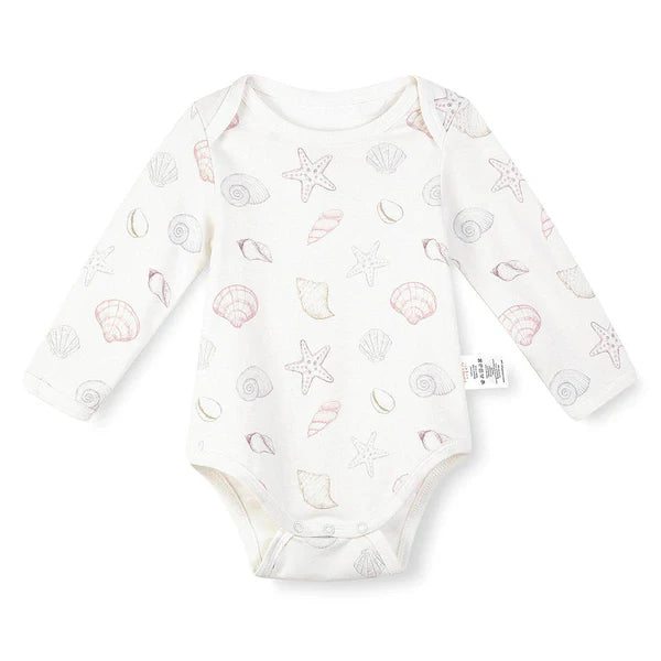 Organic Cotton Half Sleeves Snap Bodysuit+Drawstring Comfy Jogger Lightning Pants - Shell