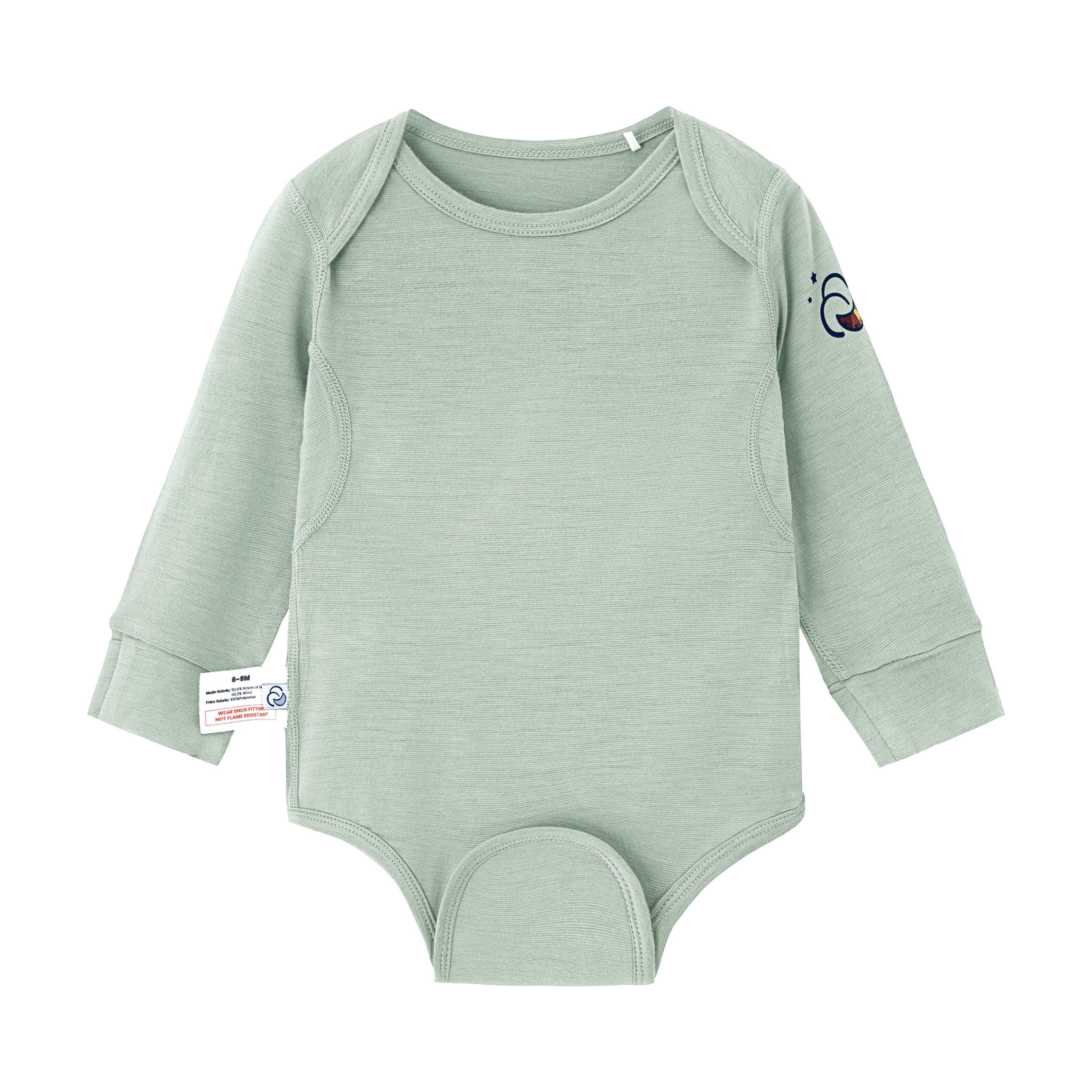 Newborn Bundle-ClimaCuddle™ Bodysuit+Romper+Camel Wool Sleep Sack+Crib Sheet -Green