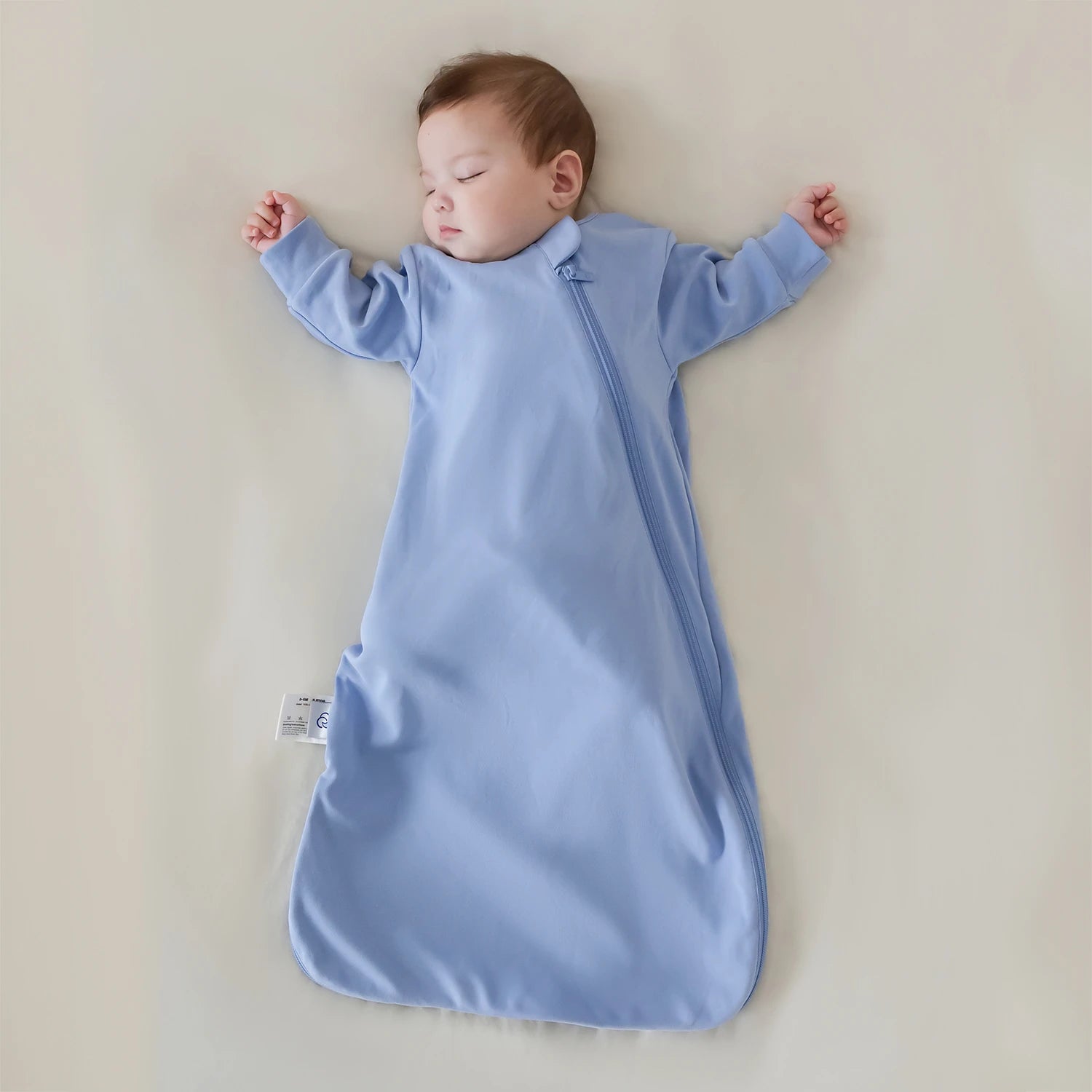 Organic Long Sleeve Sleep Sack 0.5 TOG -Quiet Sky
