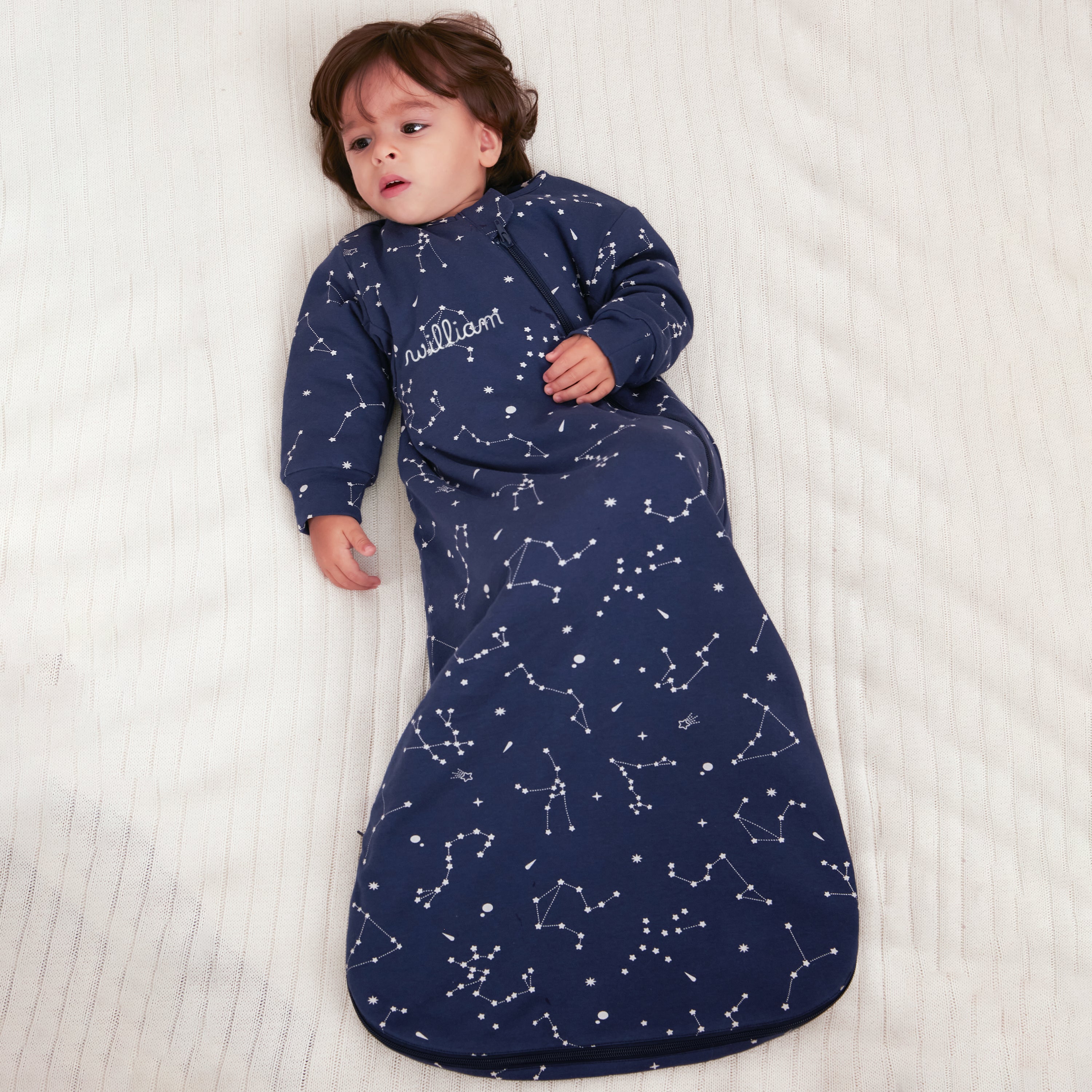 Organic Long Sleeve Sleep Sack 0.5 TOG - Constellation