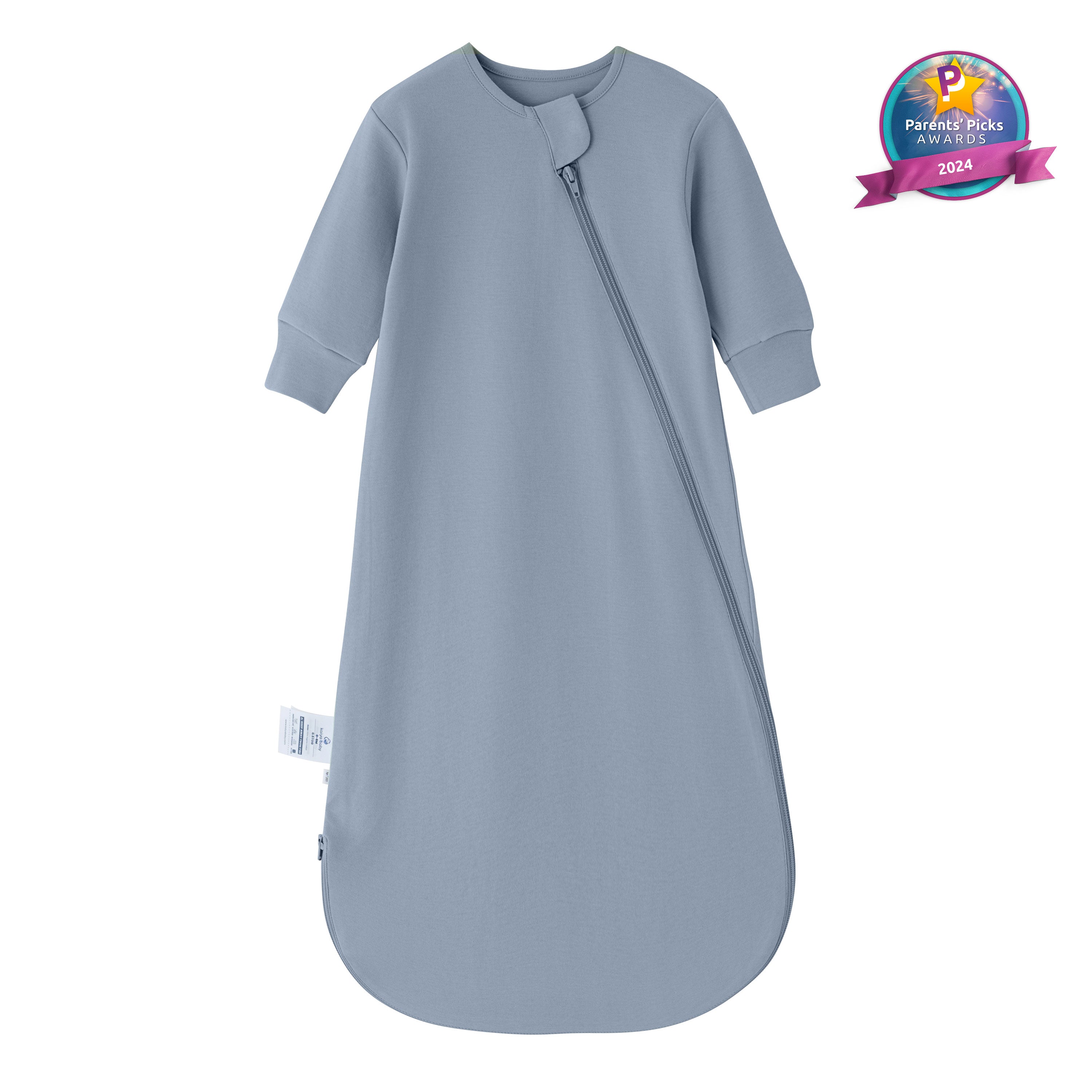 Organic Long Sleeve Sleep Sack 0.5 TOG - Flint Stone-1