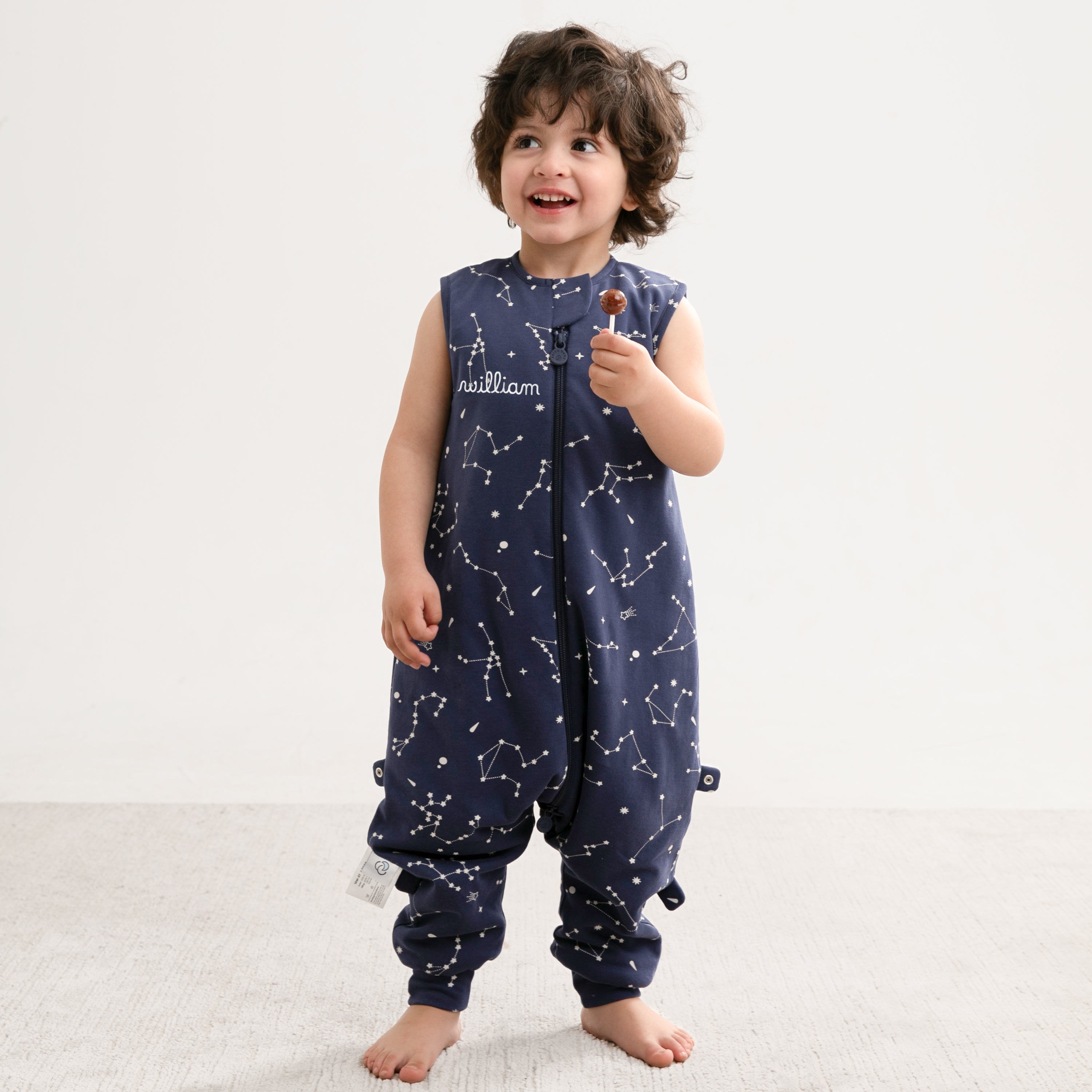 Sleeveless Sleep Sack Walker 0.5 TOG - Organic Cotton - Constellation