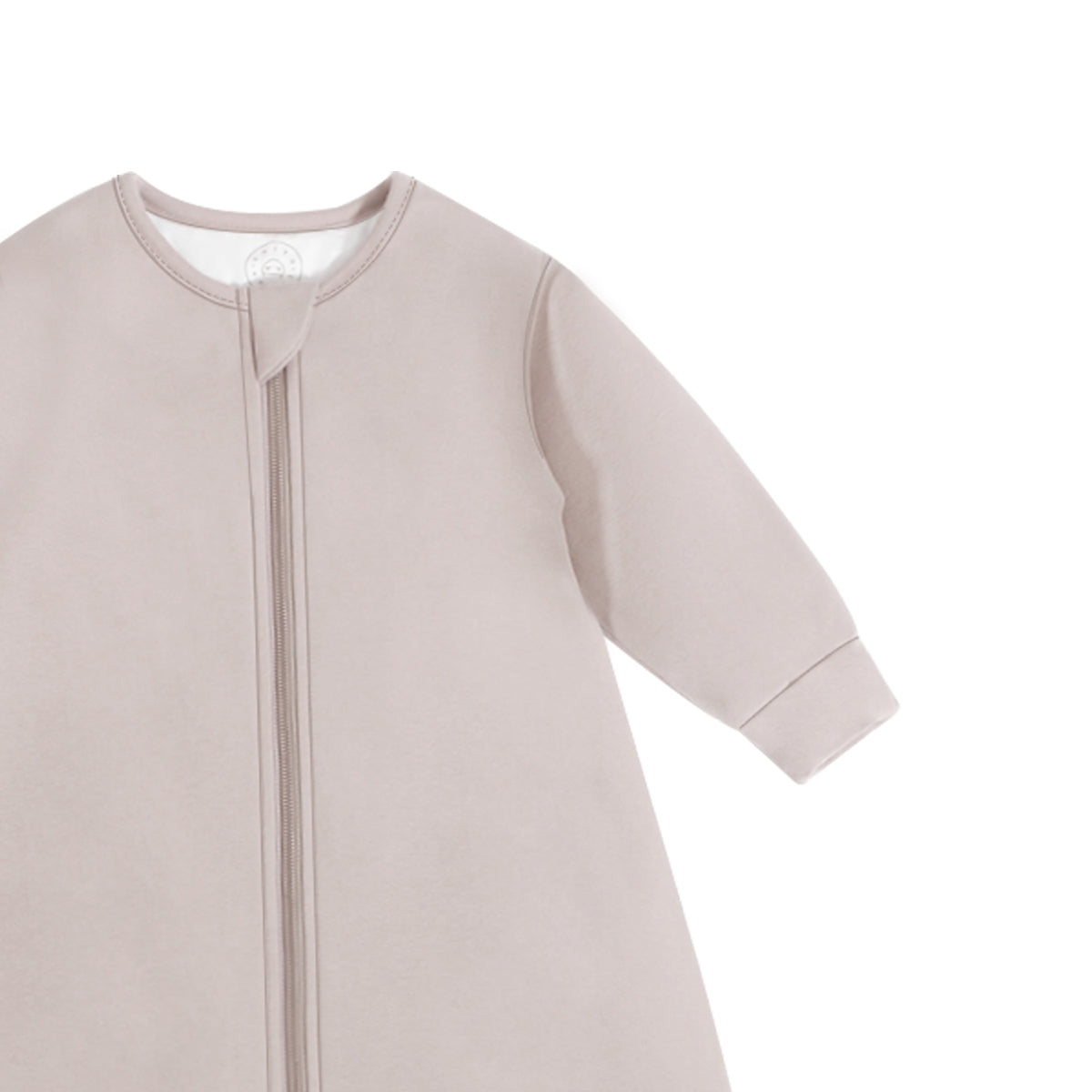 Toddler Zip Sleep Sack Organic Cotton Long Sleeve With Footie 2.5 TOG Customize - Smoky Pink