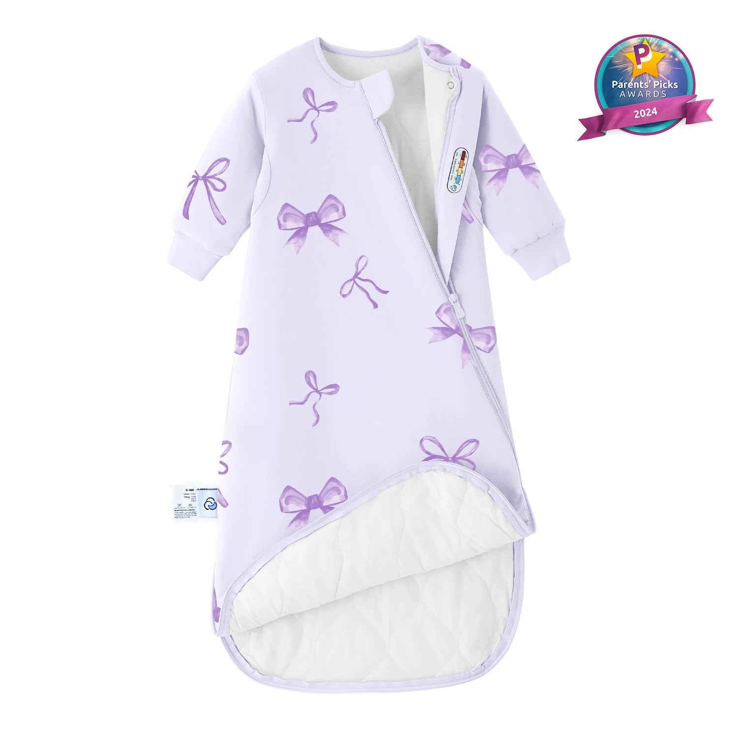 Warm_Long_Sleeve_Sleep_Sack_2.5_TOG_-_Organic_Cotton_Camel_Wool_-_Lavender_Bow