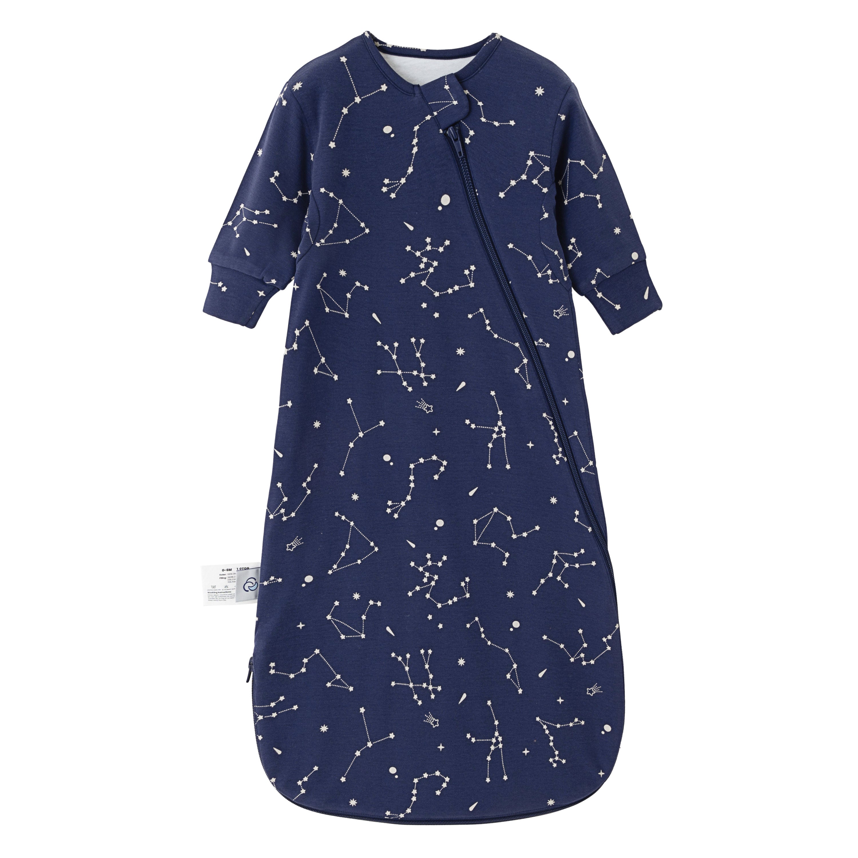 Winter Long Sleeve Sleep Sack 3.5 TOG- Organic Cotton & Camel Wool Bundle - Blue