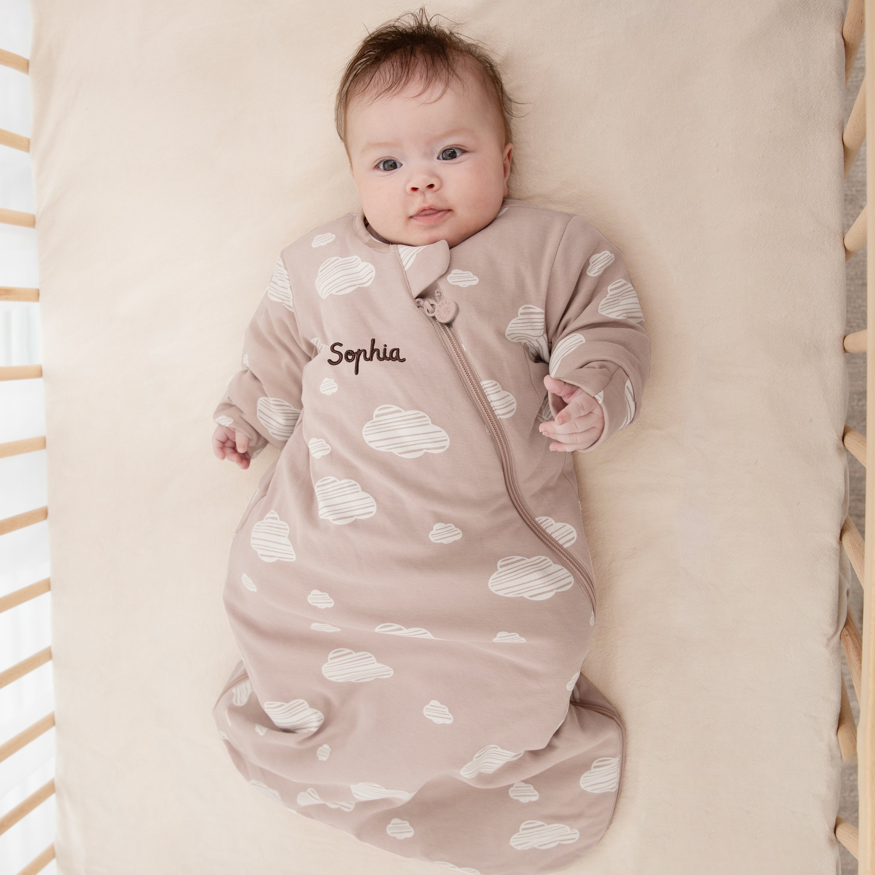 Winter Long Sleeve Sleep Sack  Pink Sky