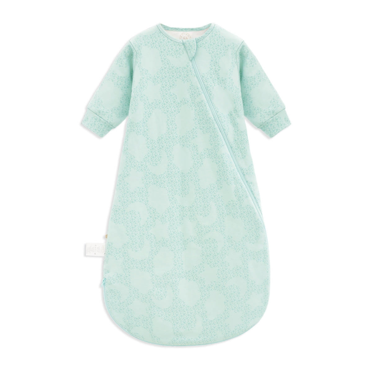 Zip Sleep Sack With Sleeves 2.5 TOG - Mint Sky