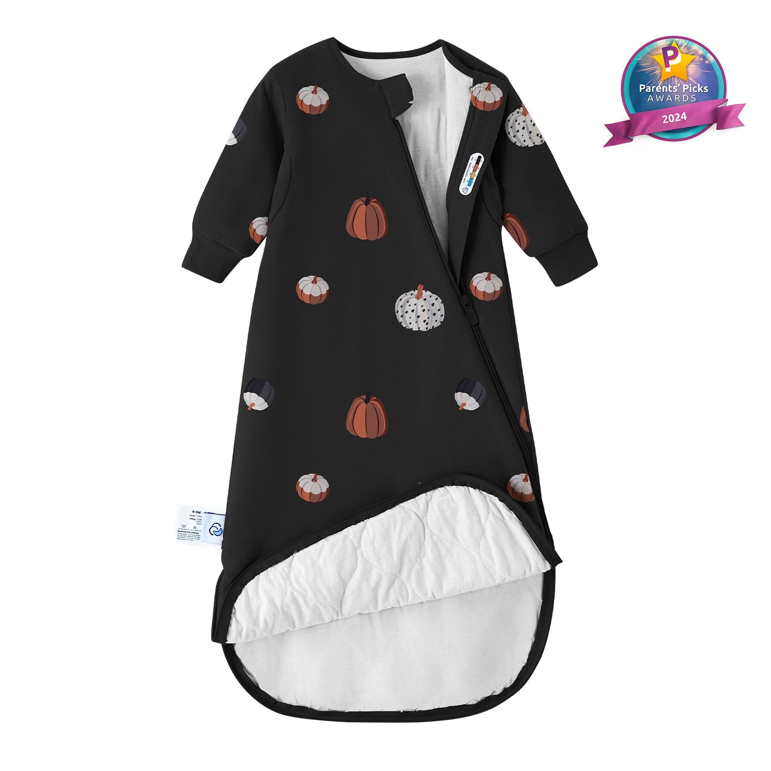 all-season-long-sleeve-sleep-sack-1-0-tog-organic-cotton-camel-wool-pumpkin-dots