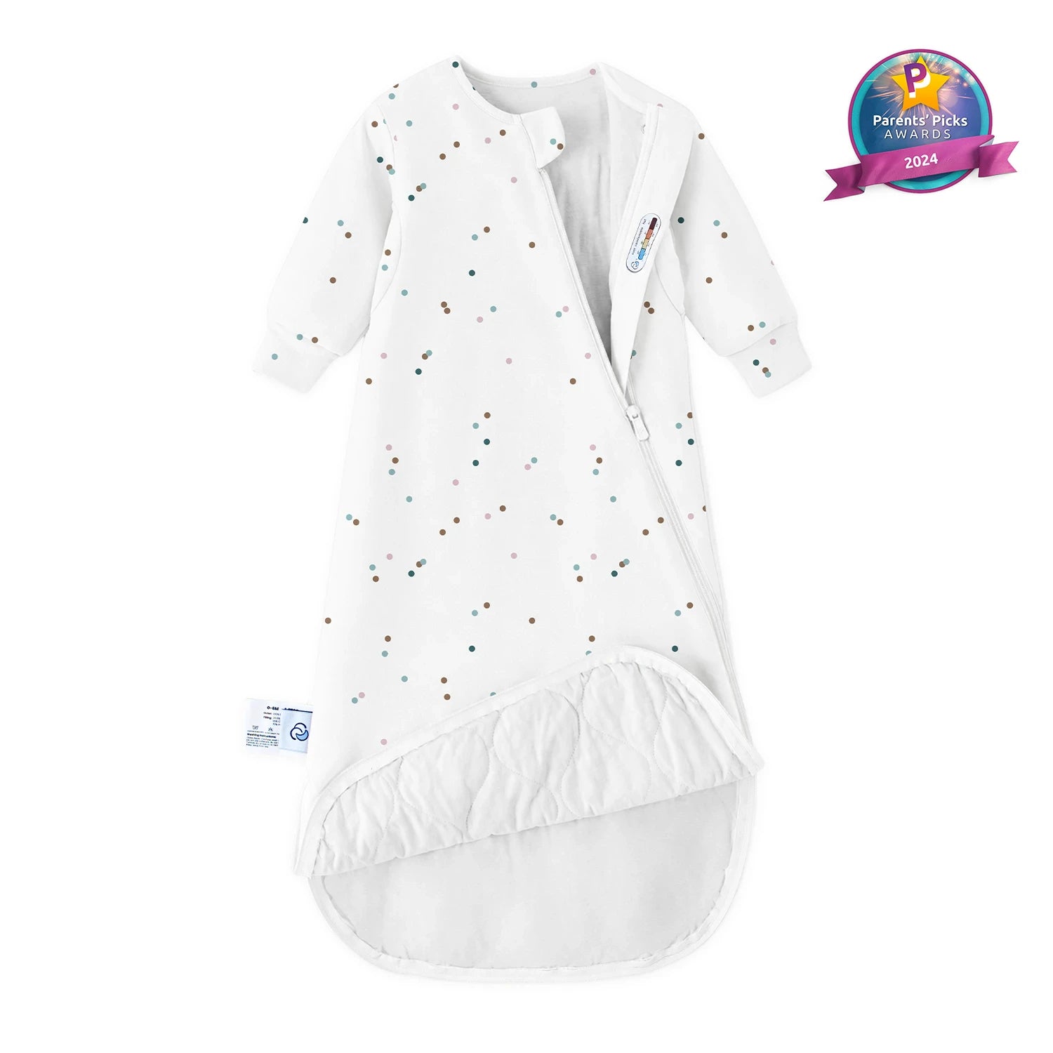all-season-long-sleeve-sleep-sack-1-0-tog-organic-cotton-camel-wool-spark-dots