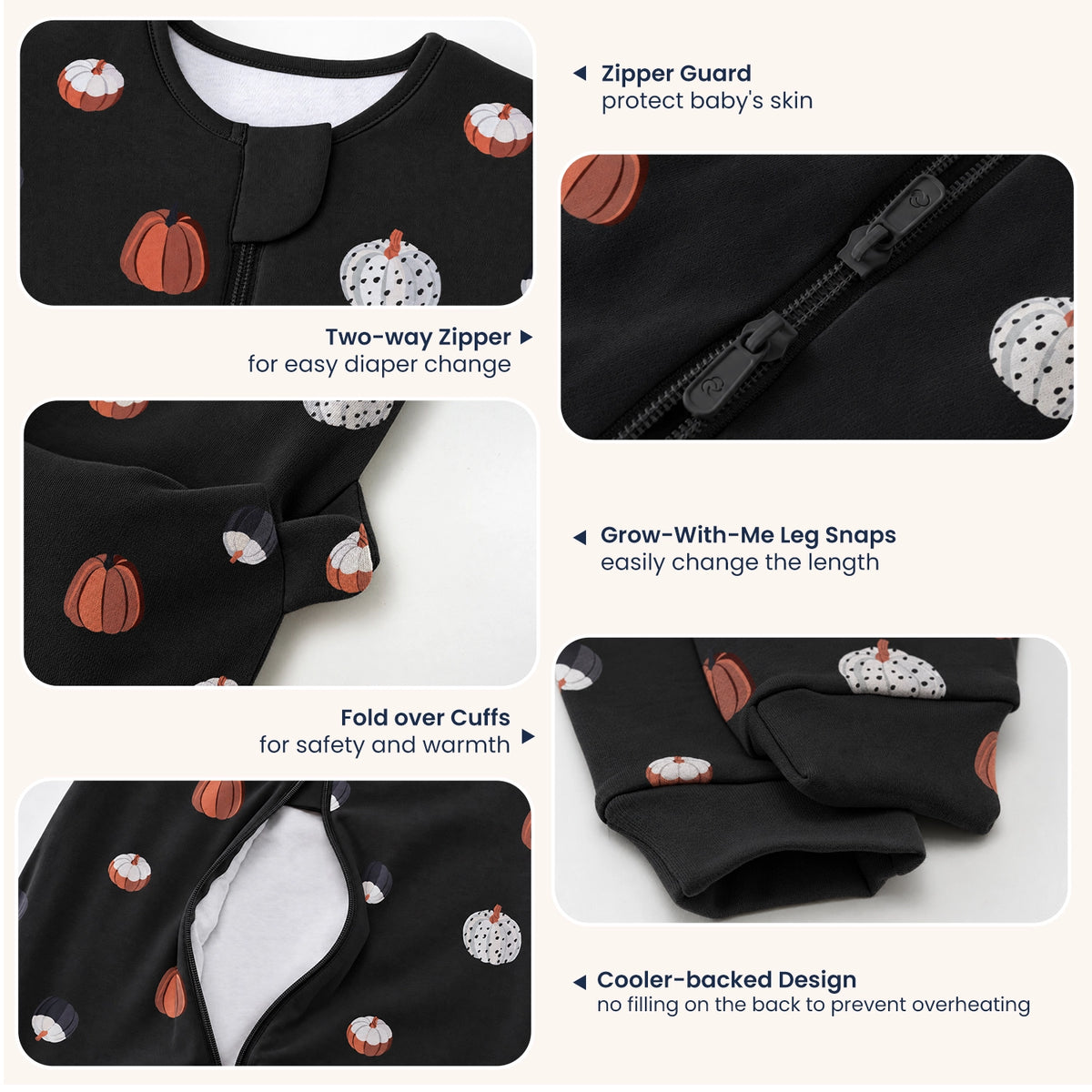 all-season-long-sleeve-sleep-sack-walker-1-0-tog-organic-cotton-camel-wool-pumpkin-dots