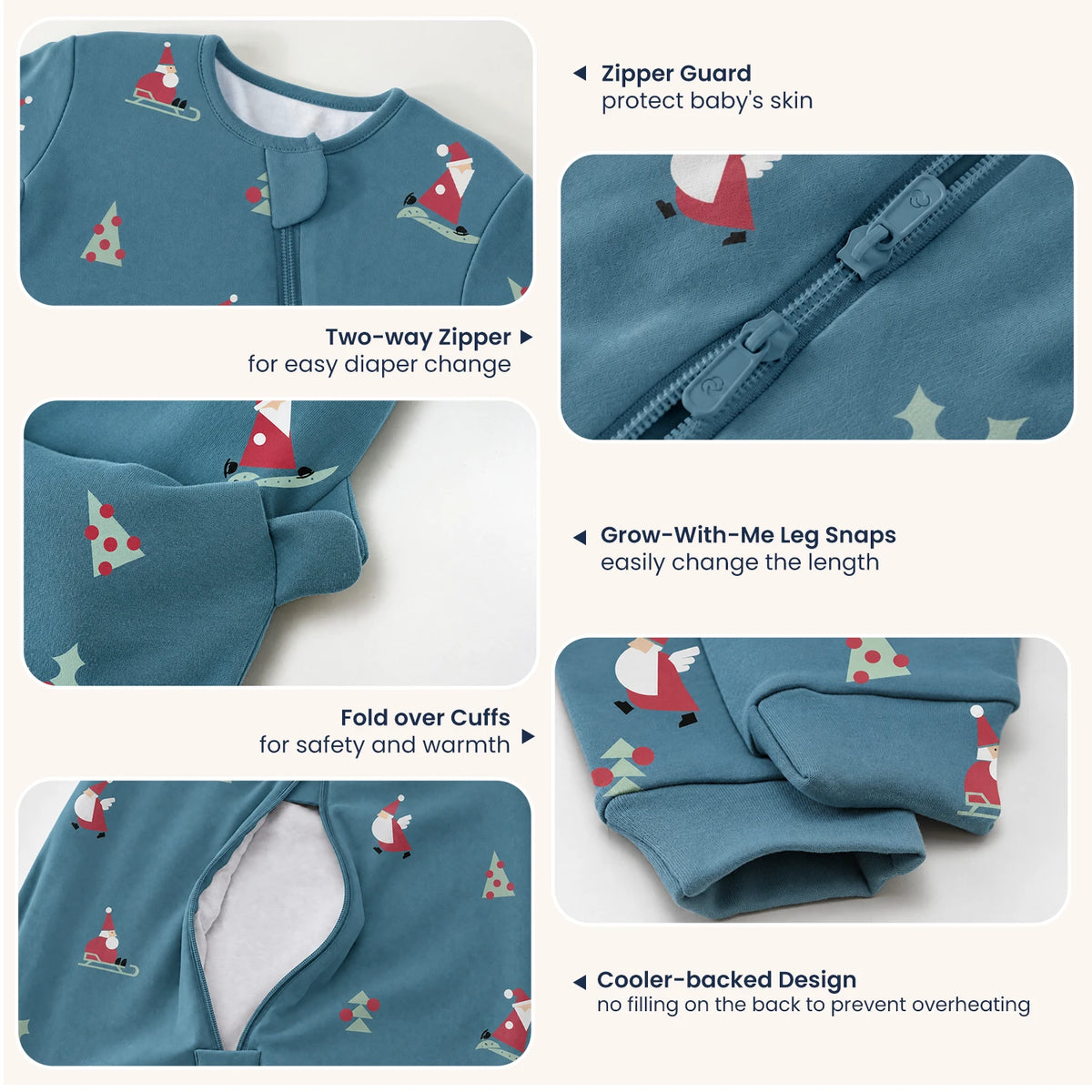 all-season-long-sleeve-sleep-sack-walker-1-0-tog-organic-cotton-camel-wool-skiing-santa-design