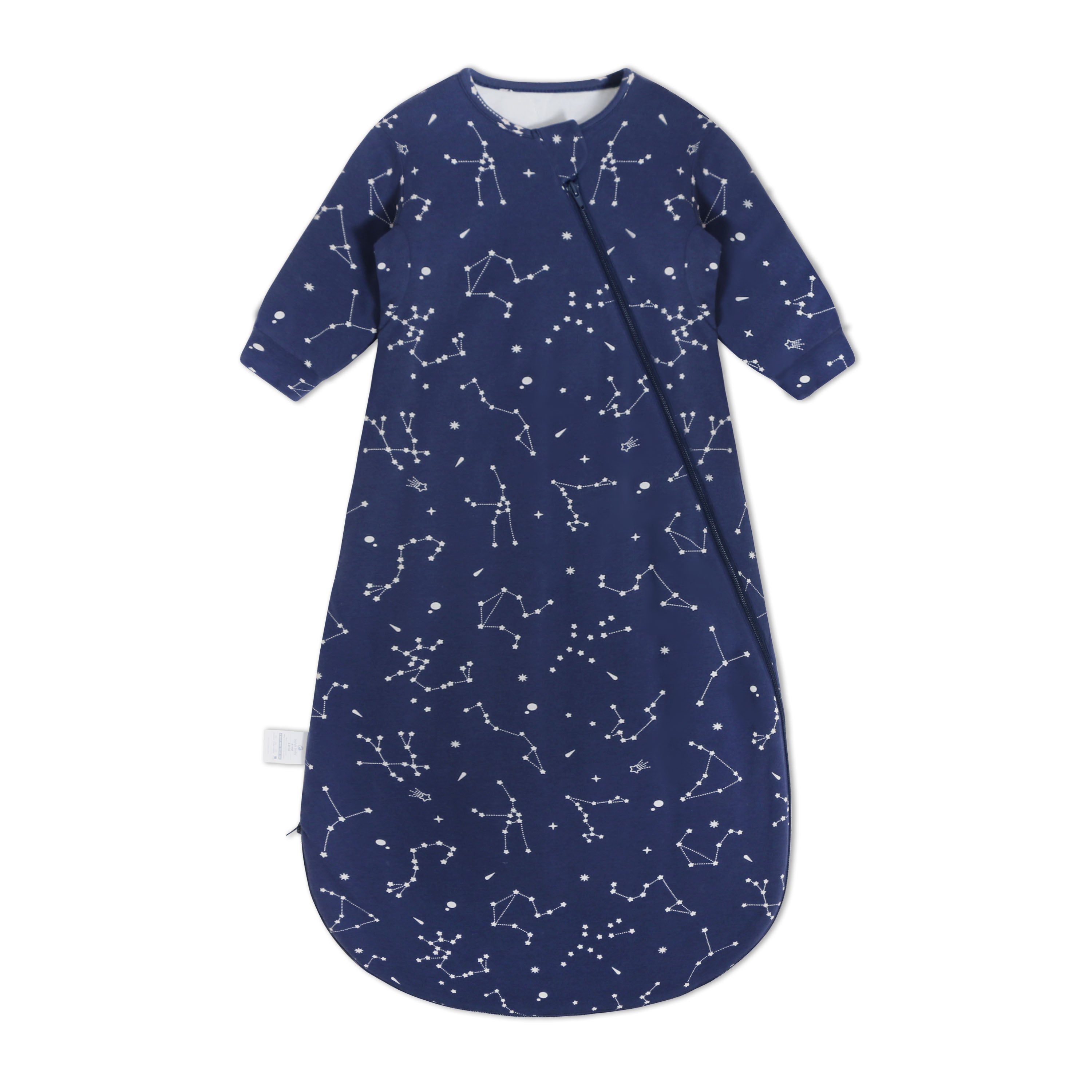 Organic Cotton & Camel Wool Long Sleeve Sleep Sack 1.0 TOG - Constellation