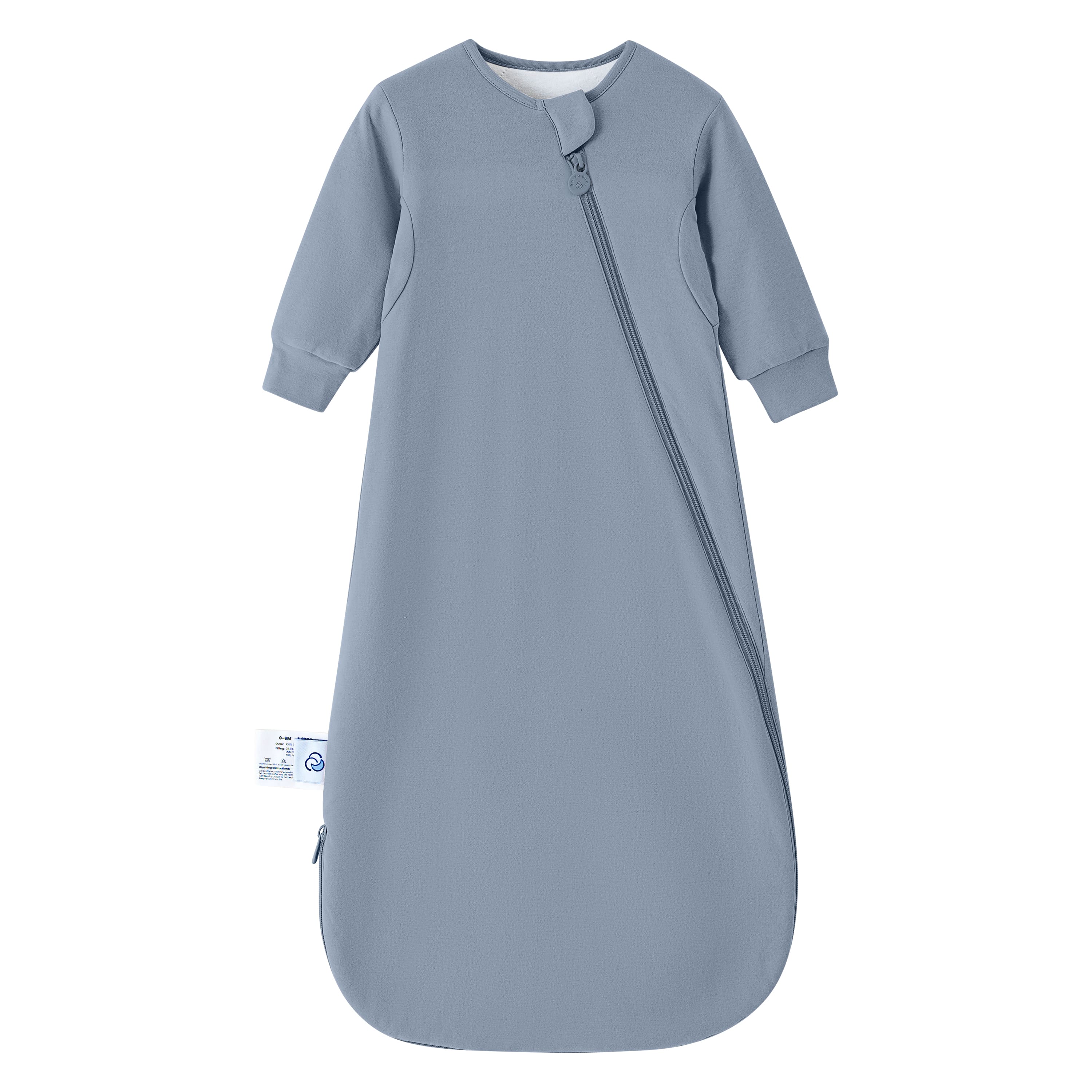 Organic Cotton & Camel Wool Long Sleeve Sleeping Bag 1.0 TOG - Flint Stone