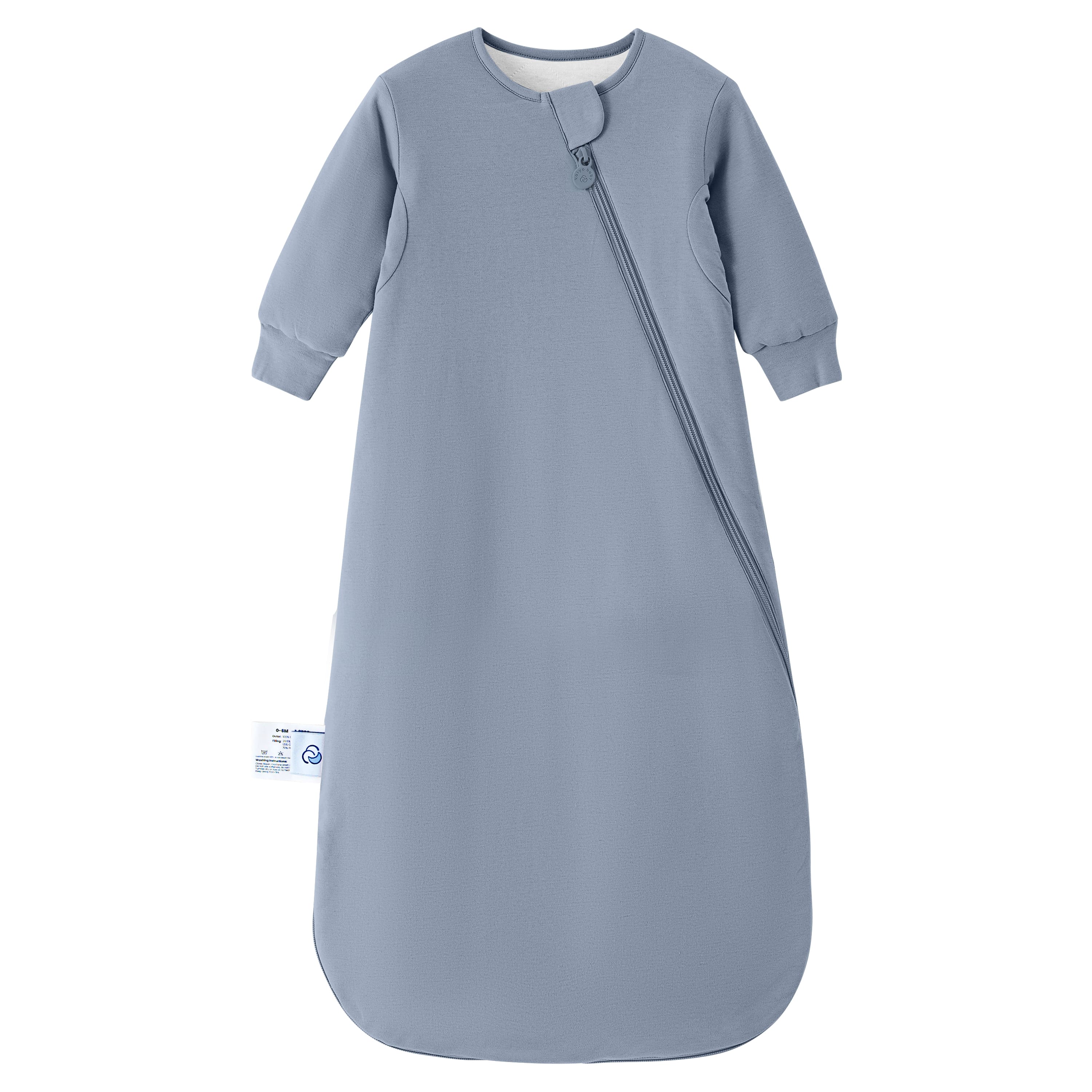 Organic Cotton & Camel Wool Long Sleeve Sleeping Bag 2.5 TOG - Flint Stone