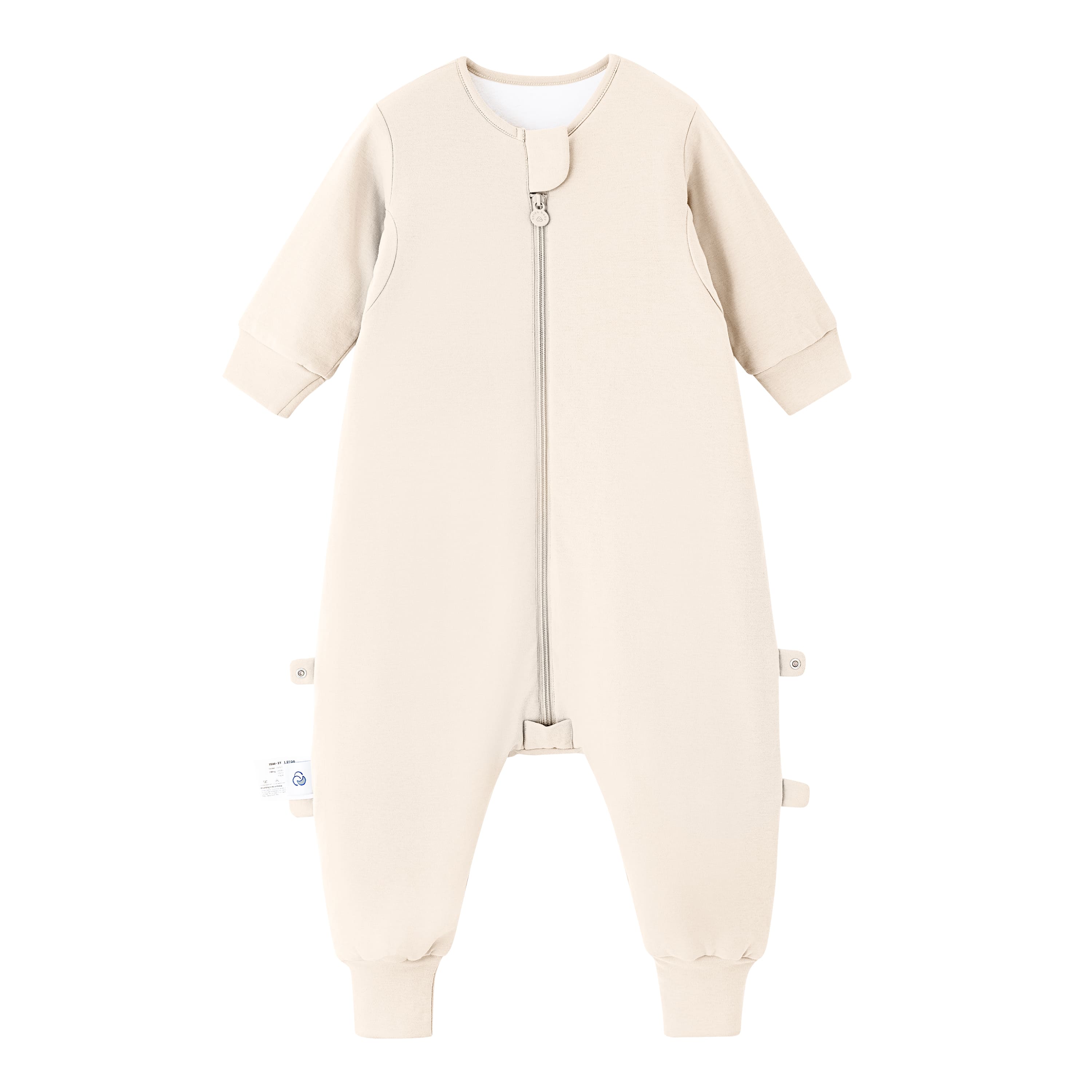 Organic Cotton & Camel Wool Long Sleeve Sleep Sack Walker 1.0 TOG - Cream