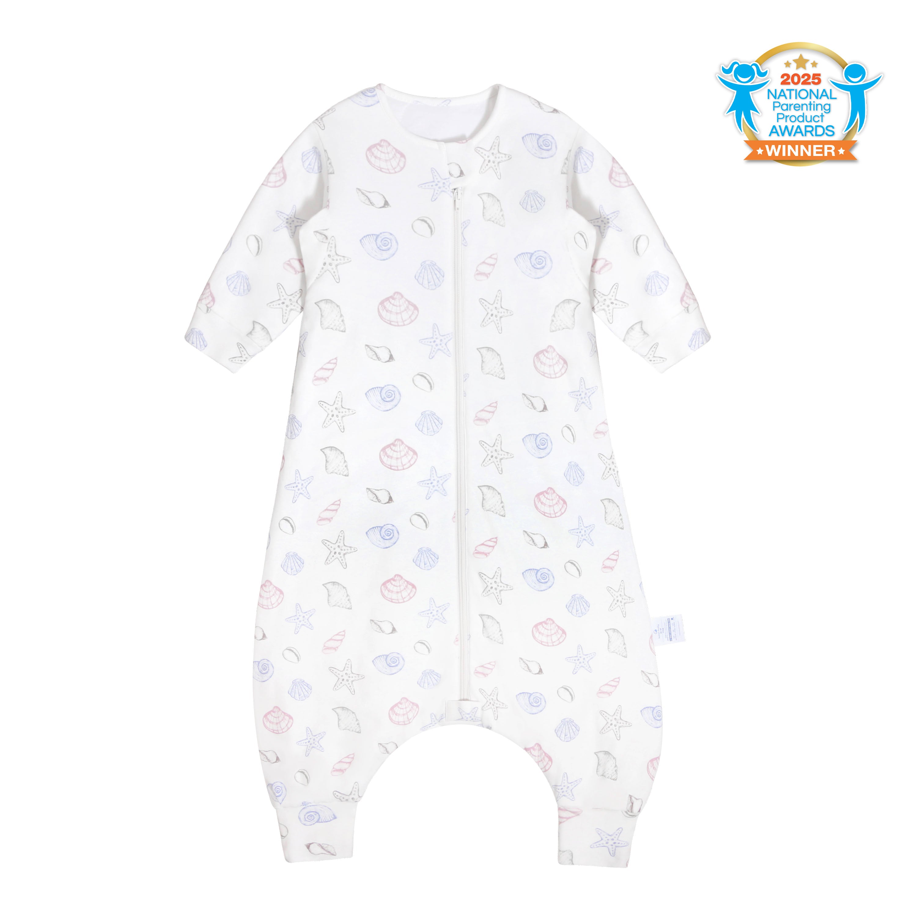 Organic Cotton & Camel Wool Warm Long Sleeve Sleep Sack With Feet 2.5 TOG - Shell