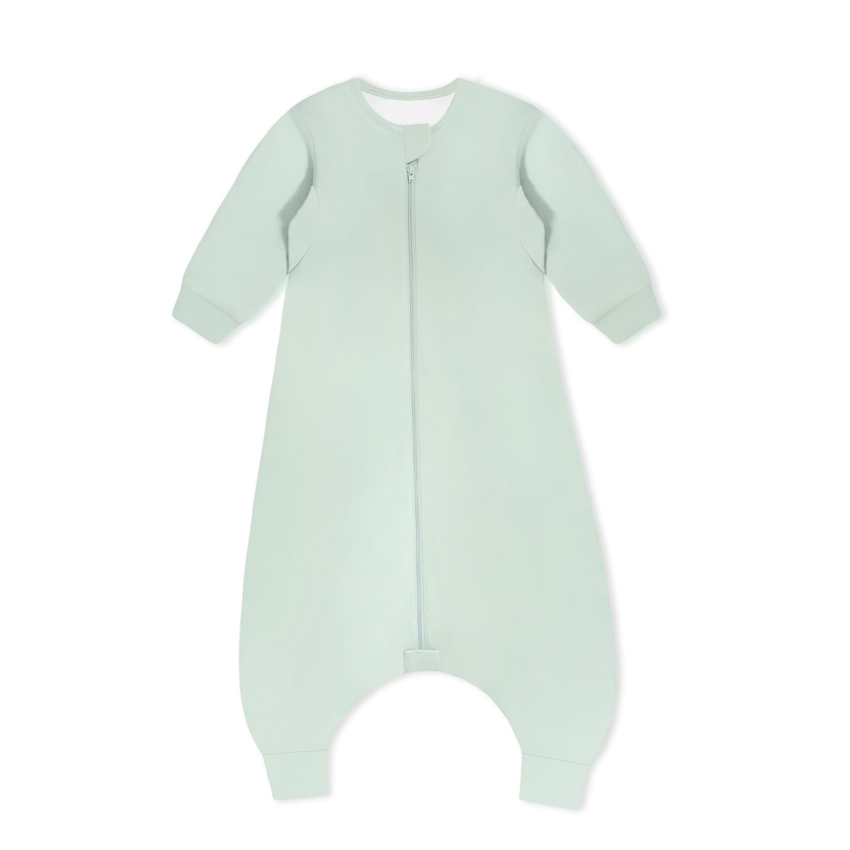 Camel Wool Long Sleeve Sleep Sack With Legs 1.0 TOG - Pea Green | Kaiya ...