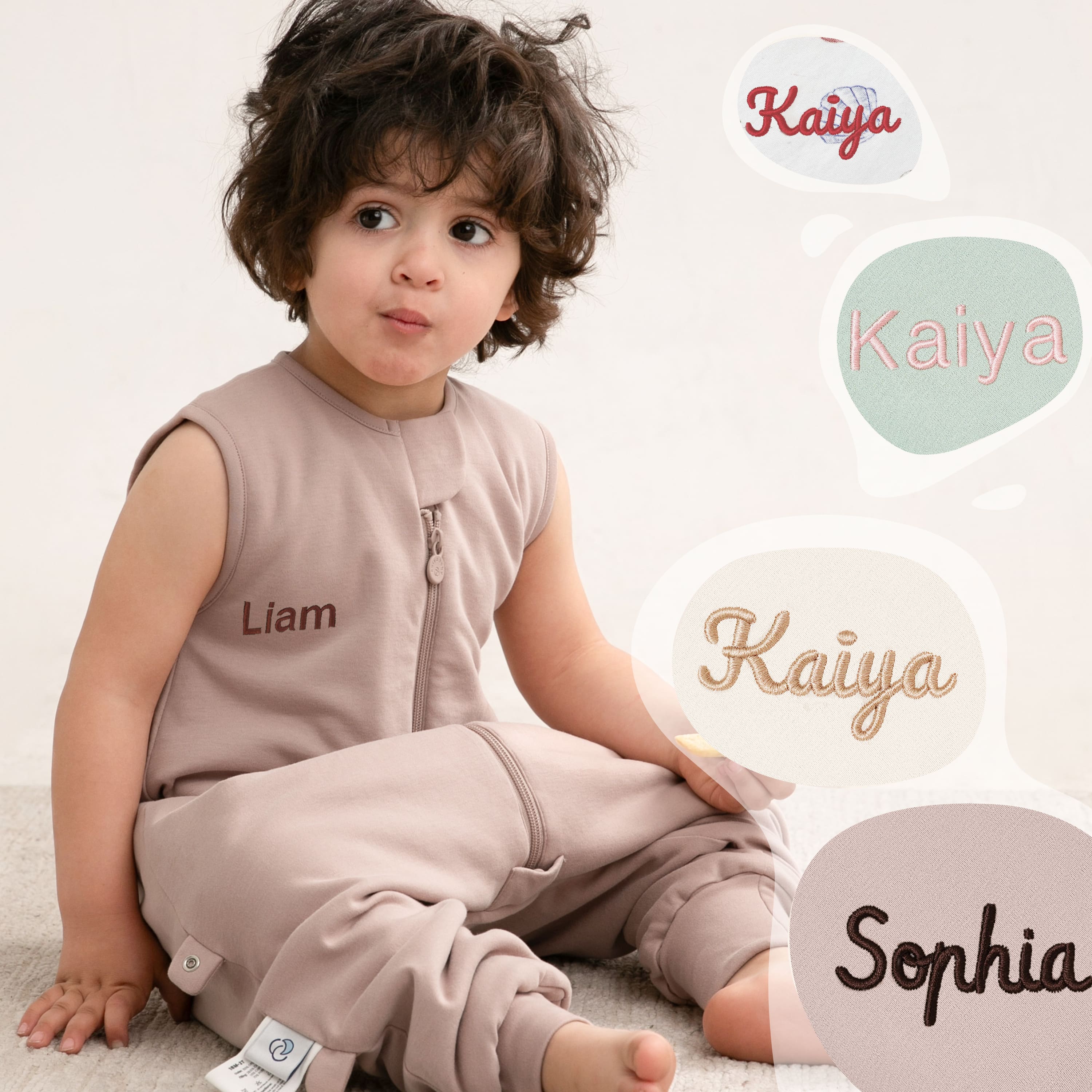 All Season Sleeveless Sleep Sack Walker 1.0 TOG - Organic Cotton & Camel Wool - Dusty Pink