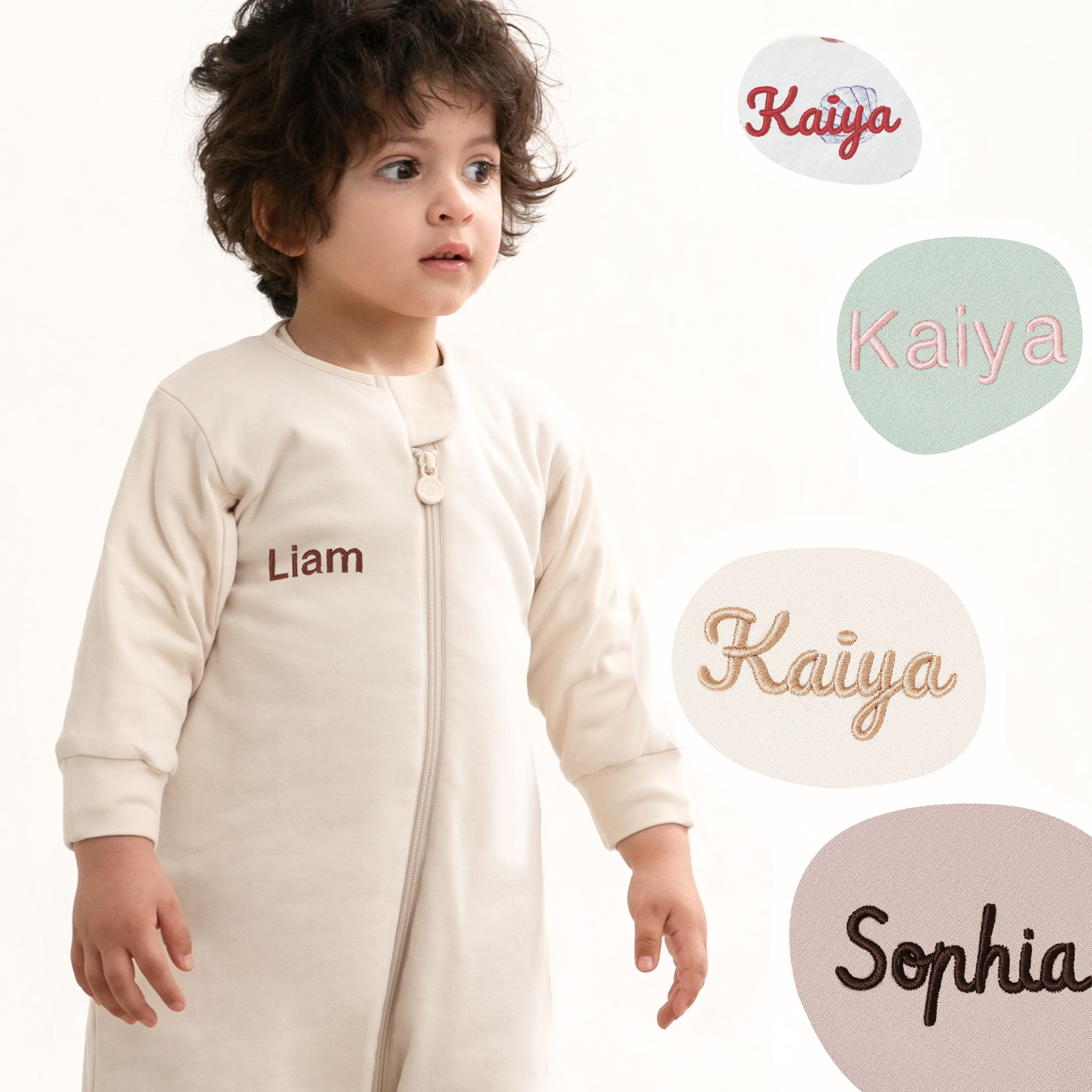 Warm Long Sleeve Sleep Sack Walker 2.5 TOG - Organic Cotton & Camel Wool - Cream
