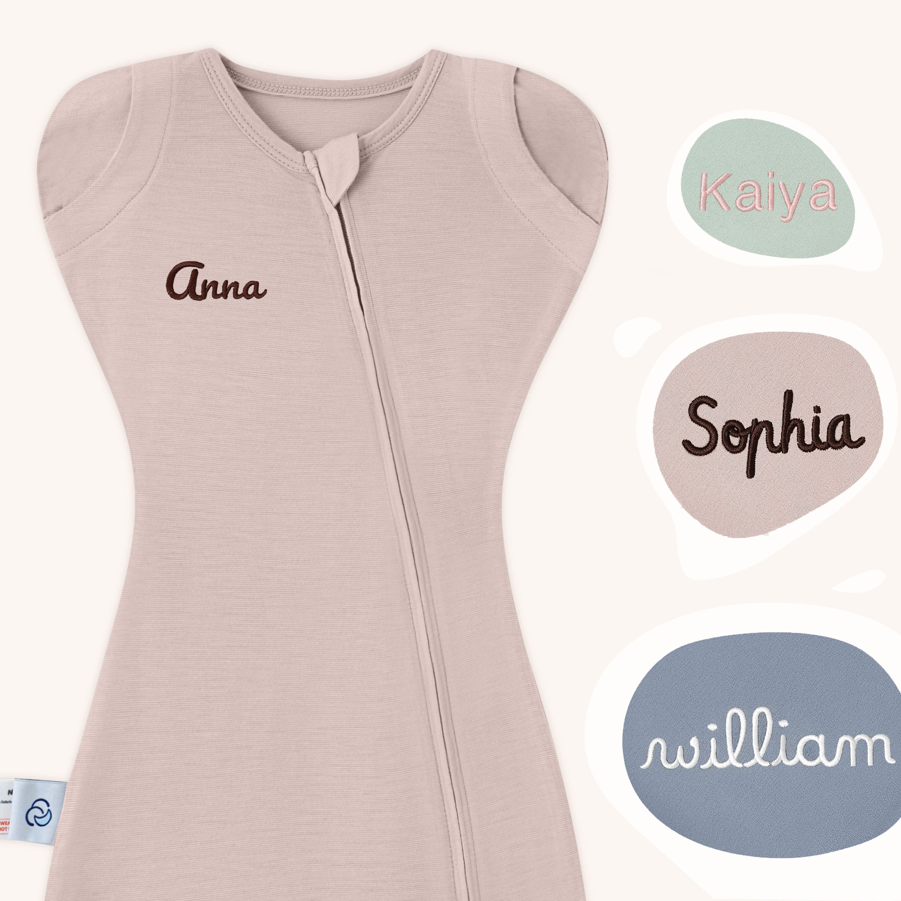 ClimaCuddle™ Swaddle 0.5 TOG - Merino Wool & Rayon Bamboo - Dusty Pink