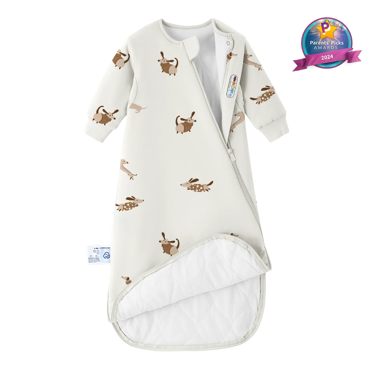 long-sleeve-sleep-sack-2-5-tog-organic-cotton-camel-wool-sunny-pup