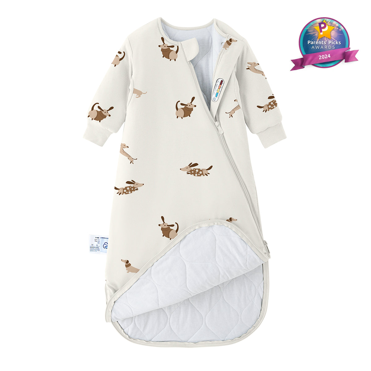 long-sleeve-sleep-sack-2-5-tog-organic-cotton-camel-wool-sunny-pup