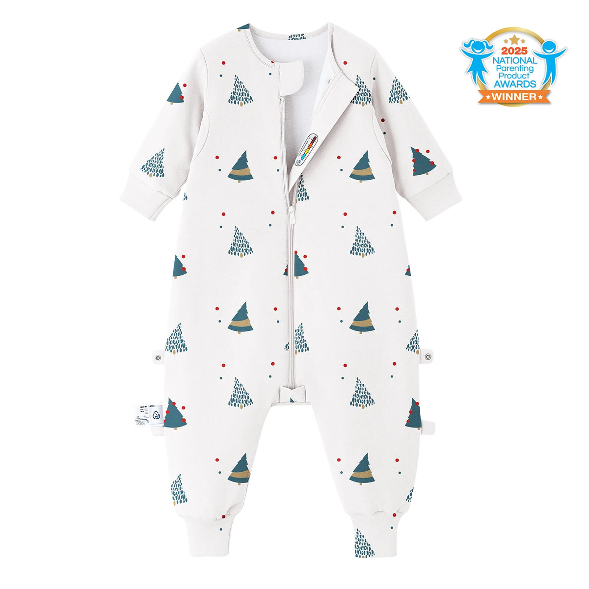 long-sleeve-sleep-sack-walker-1-0-tog-organic-cotton-camel-wool-dot-tree