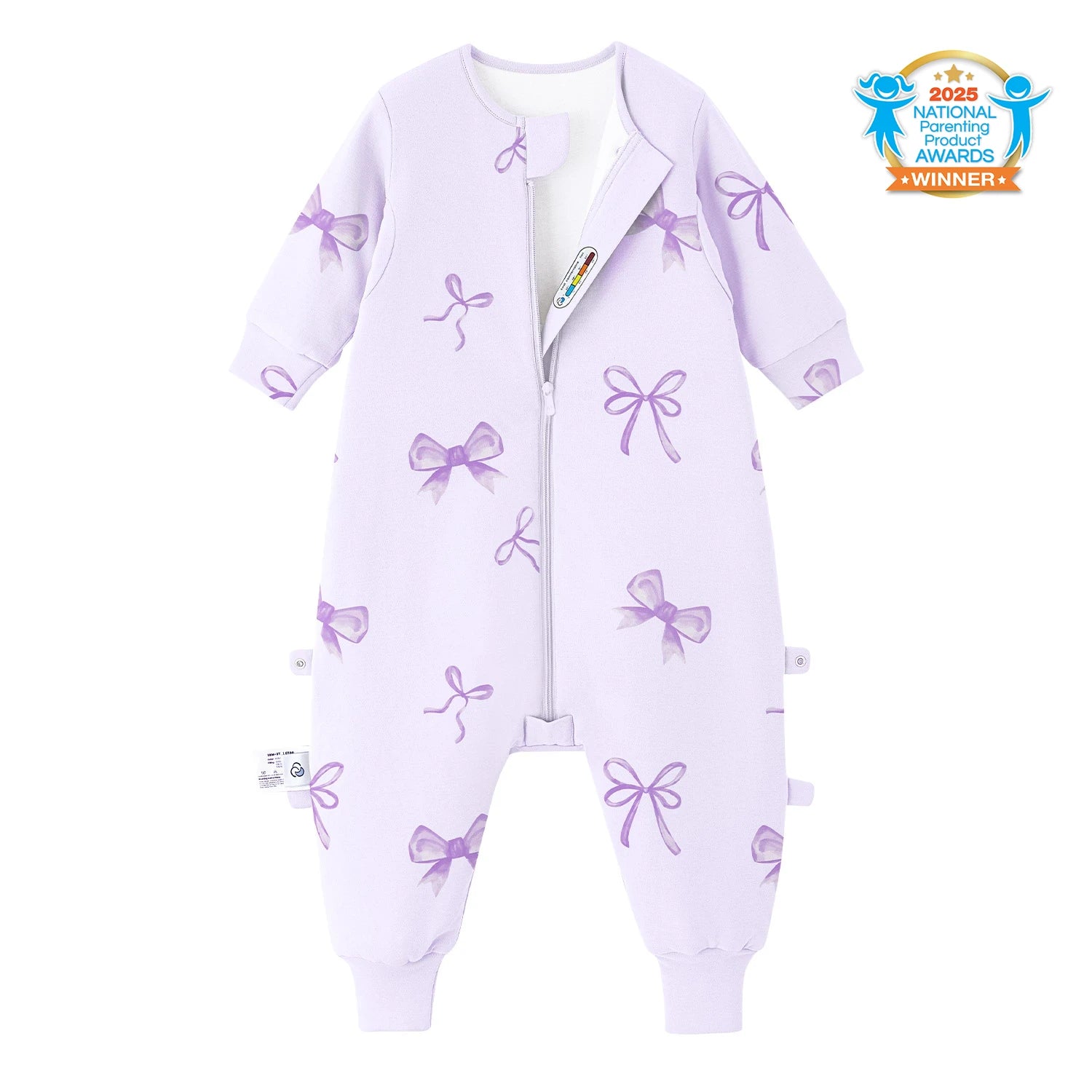 long-sleeve-sleep-sack-walker-1-0-tog-organic-cotton-camel-wool-lavender-bow