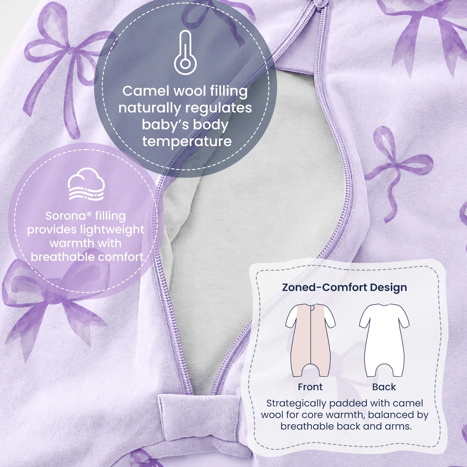 long-sleeve-sleep-sack-walker-1-0-tog-organic-cotton-camel-wool-lavender-bow-design