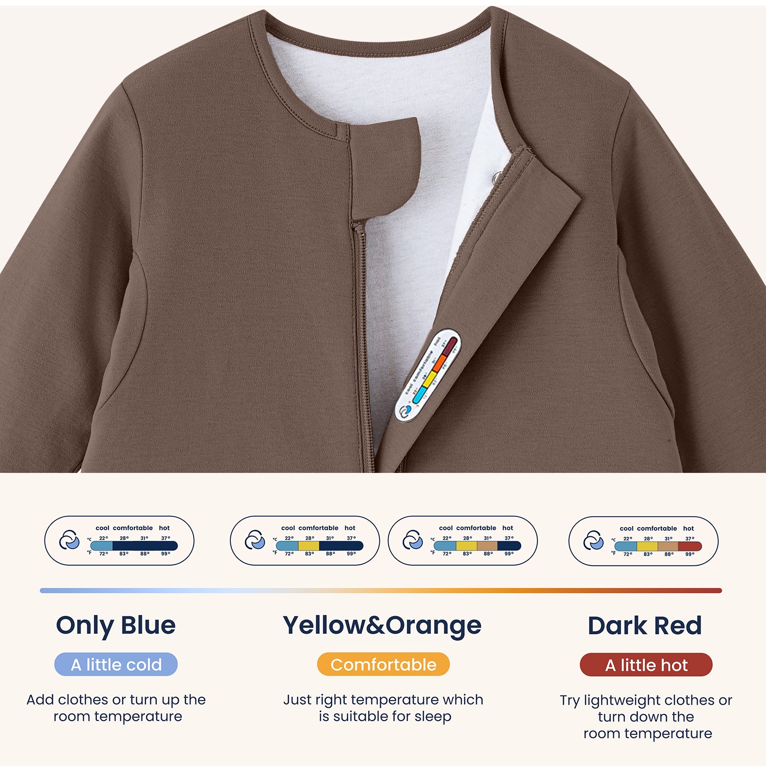 long-sleeve-sleep-sack-walker-1-0-tog-organic-cotton-camel-wool-mocha-brown-temperature-sticker