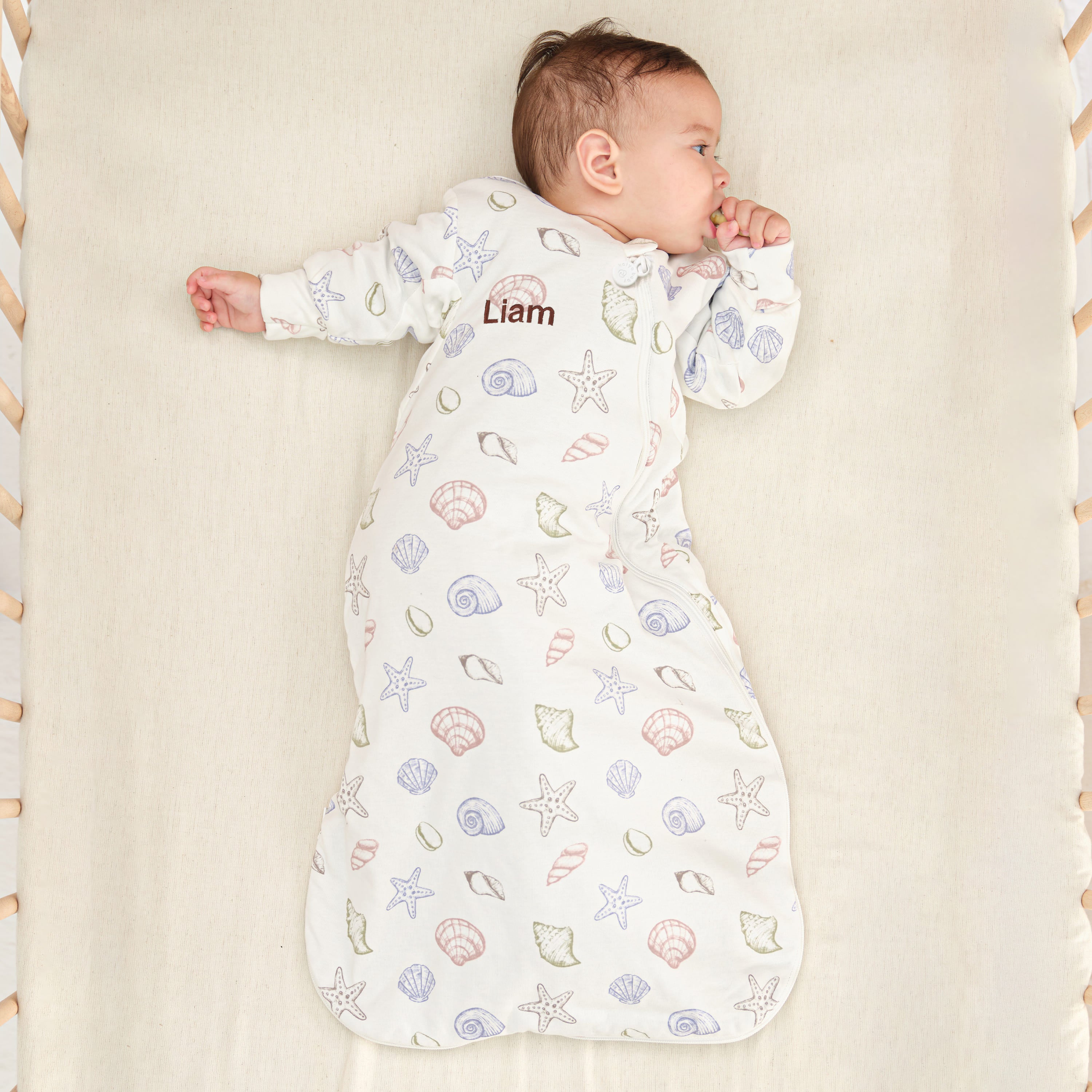 Organic Cotton & Camel Wool Long Sleeve Sleeping Bag 1.0 TOG - Shell