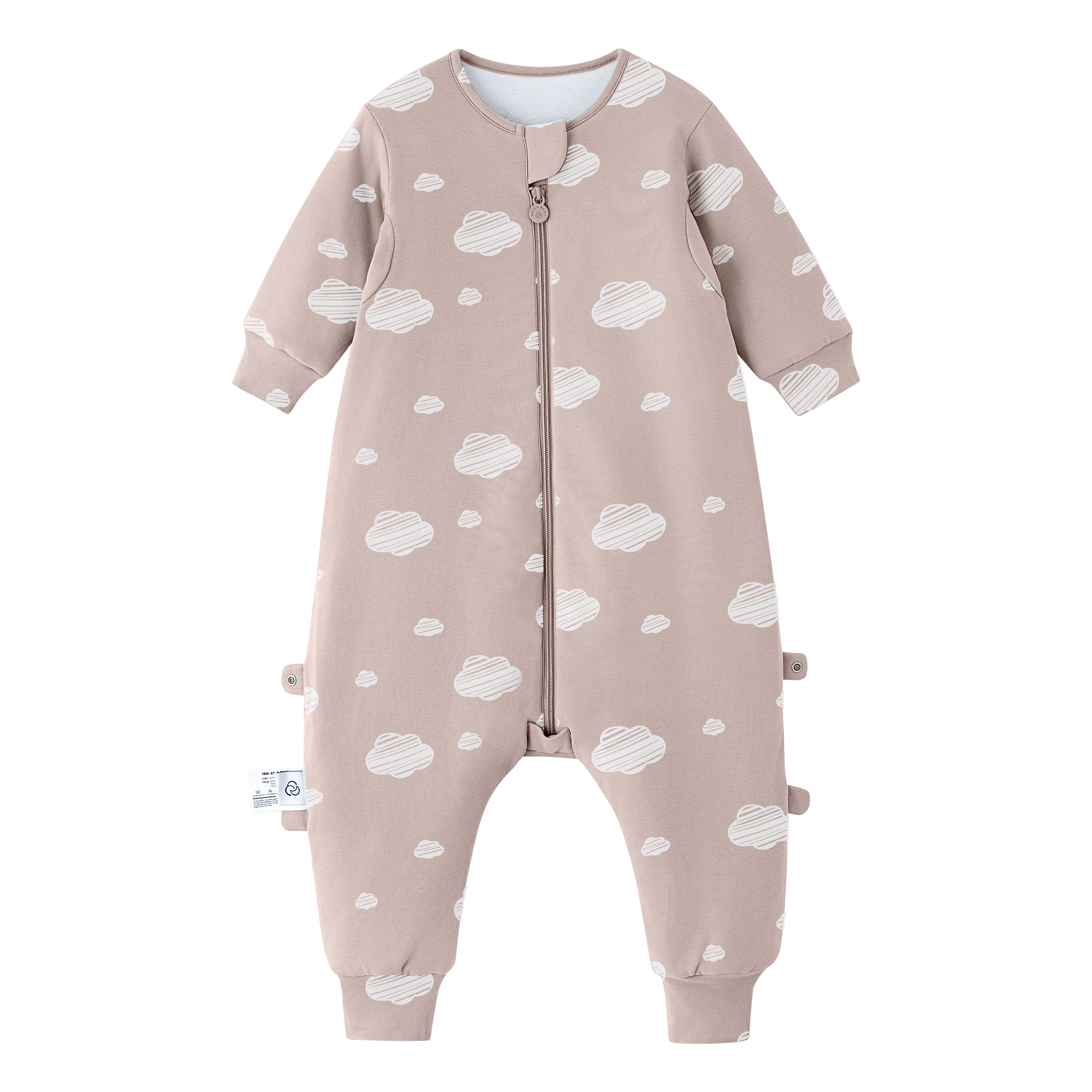 Organic Cotton & Camel Wool Warm Long Sleeve Sleep Sack Walker 2.5 TOG - Pink Sky